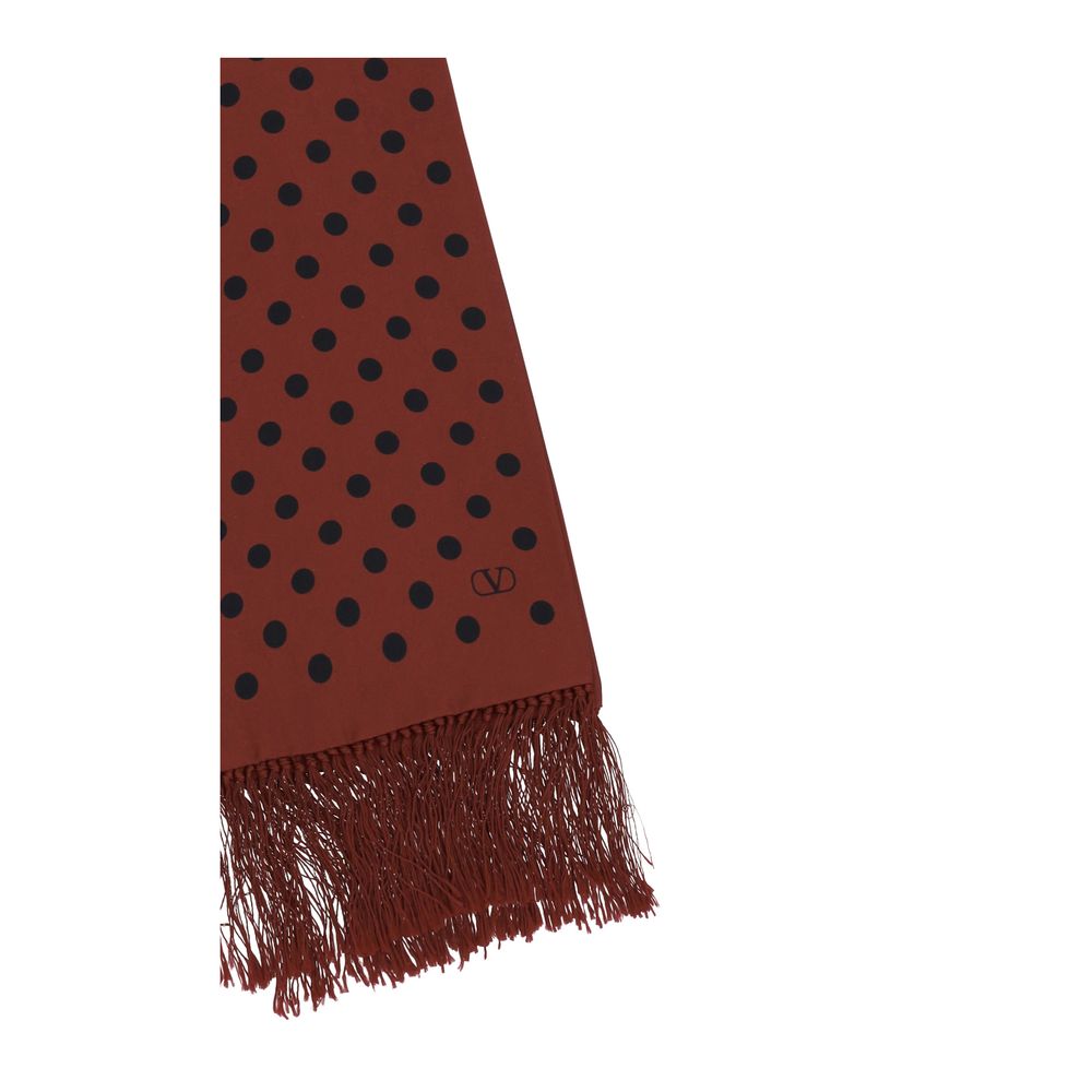 Valentino Garavani Polka-dot pattern Silk Scarf