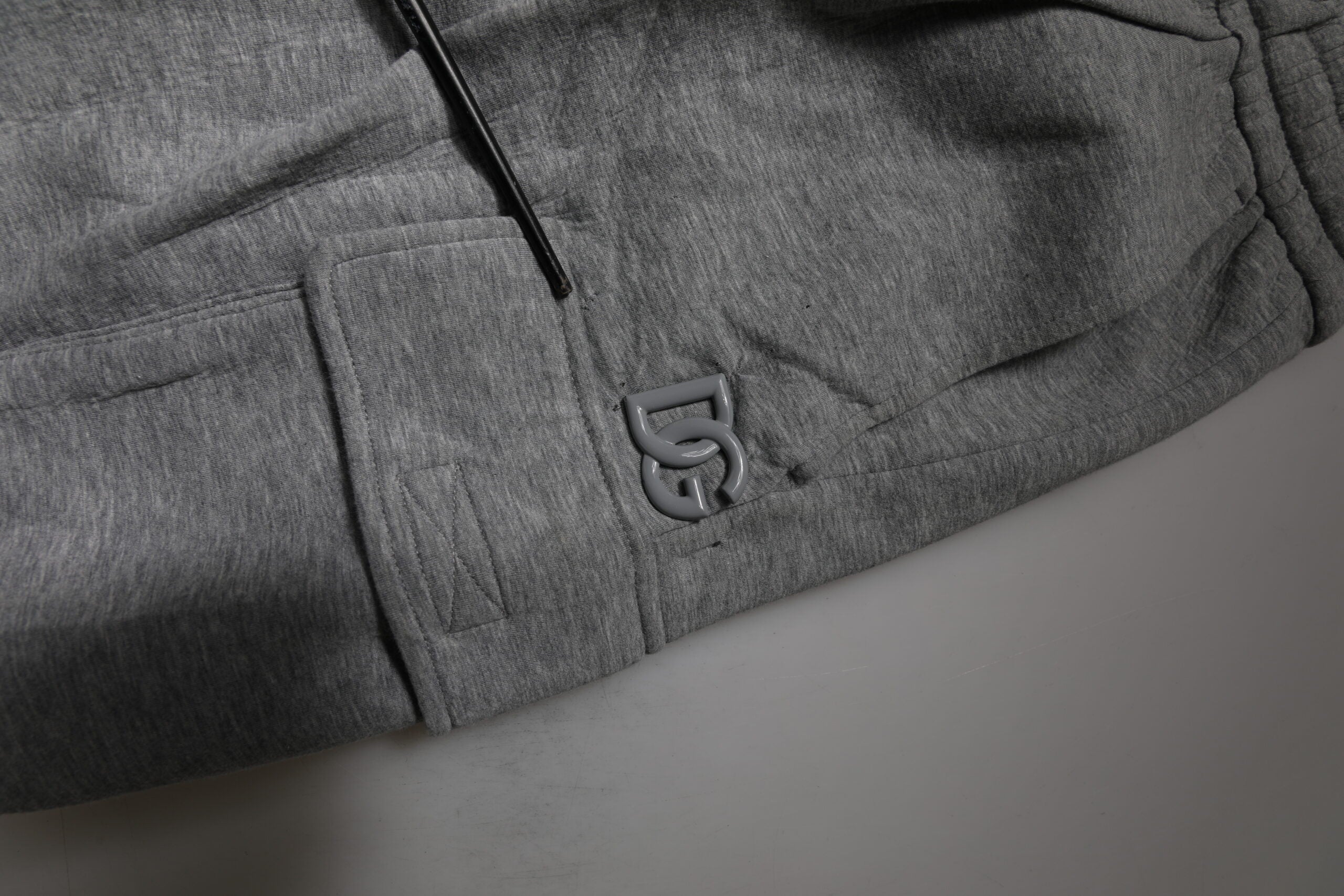 Dolce & Gabbana Gray Cotton Cargo Bermuda Sweatshorts Shorts