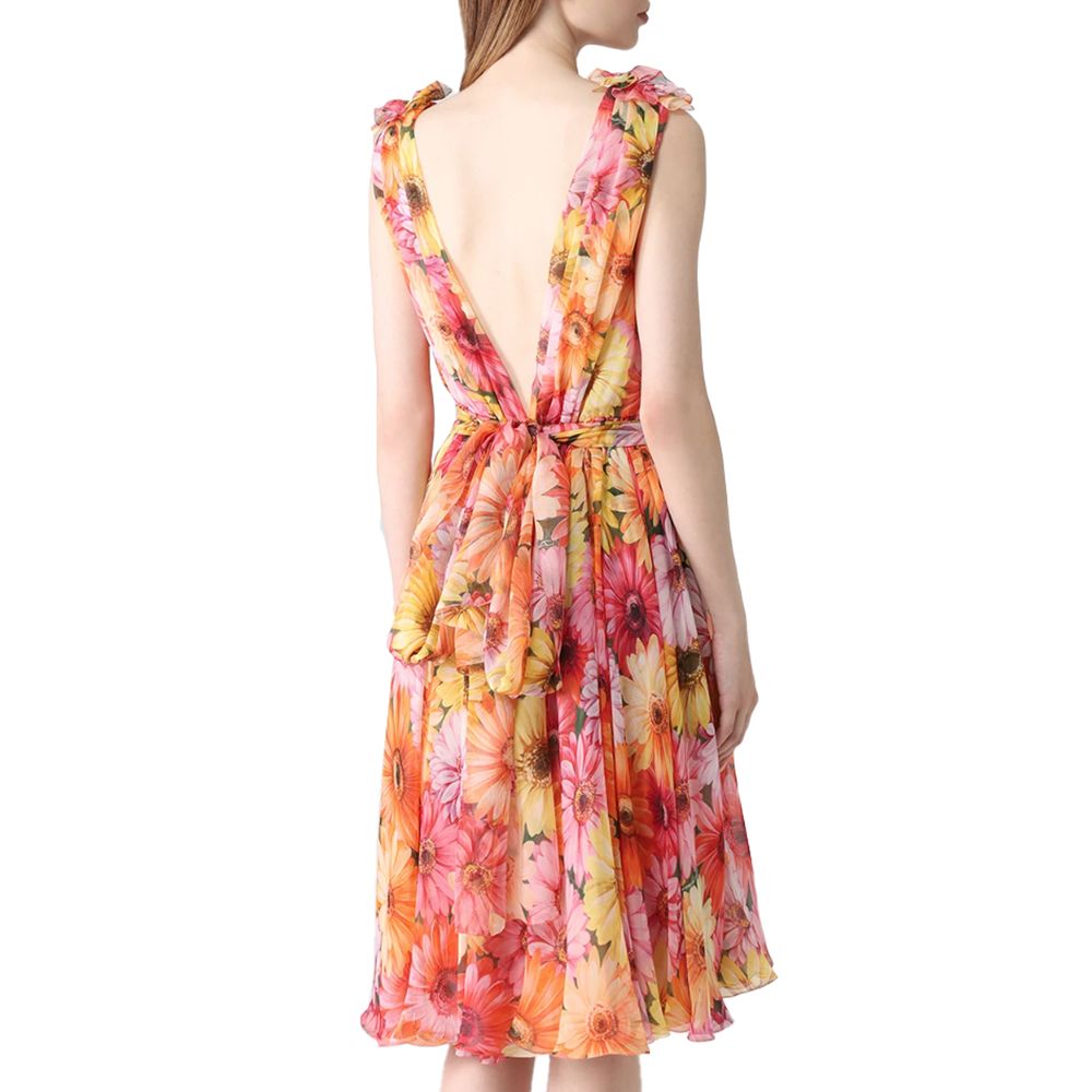 Dolce & Gabbana Multicolor Silk Dress