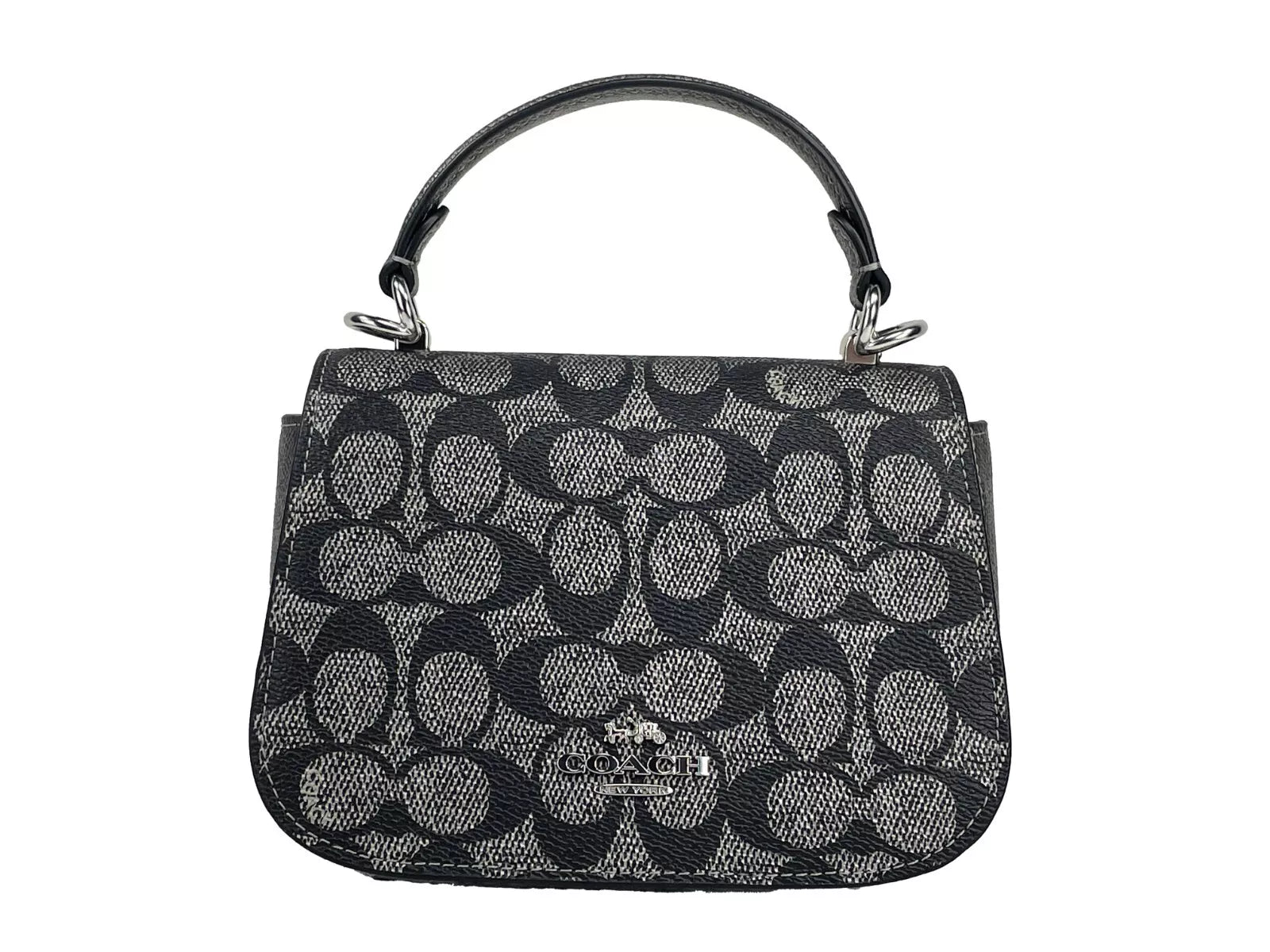 COACH Lysa Top Handle Bag Crossbody Gun Metal