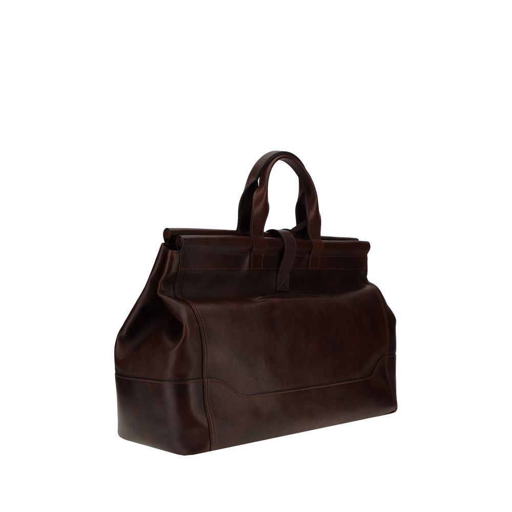 Brunello Cucinelli Leather Travel Bag