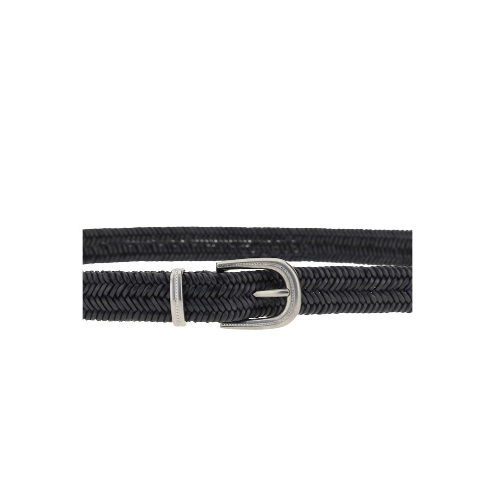 Brunello Cucinelli Braided stretch leather Belt