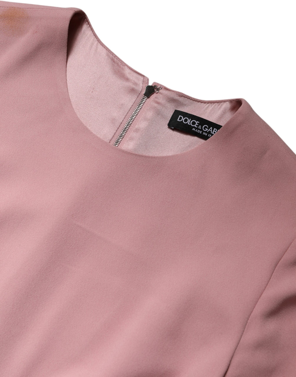 Dolce & Gabbana Pink A-line Flare Viscose 3/4 Sleeves Dress