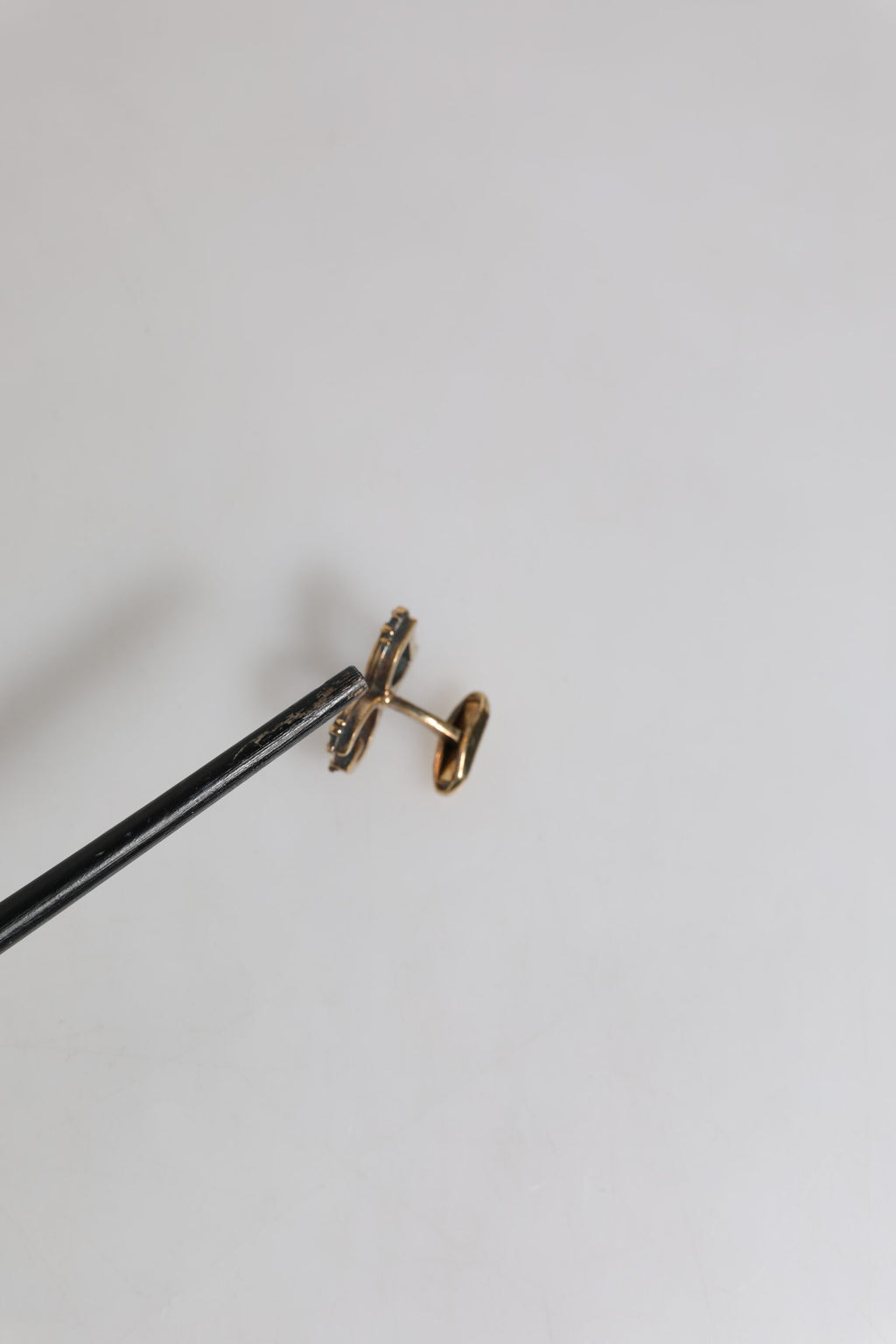 Dolce & Gabbana Gold Tone 925 Sterling Silver DG Logo Accessory Cufflink