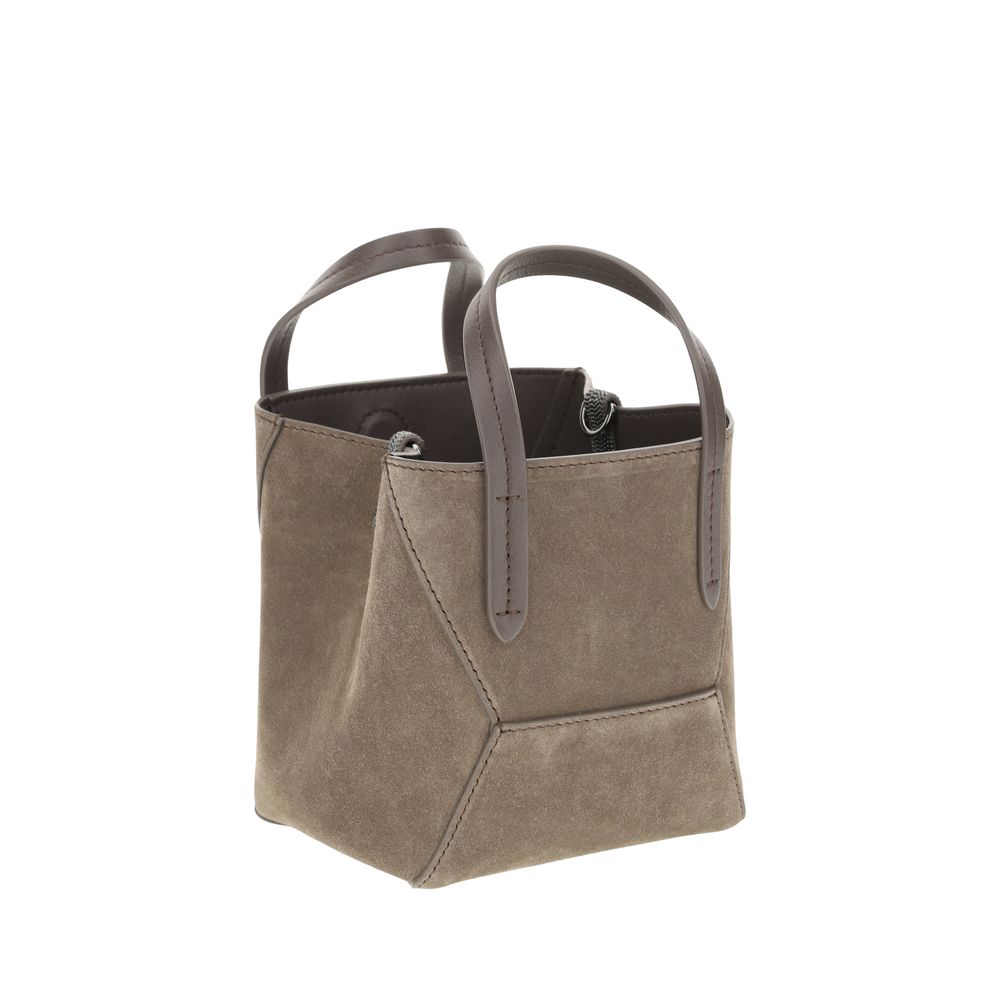 Brunello Cucinelli Suede Shoulder Bag