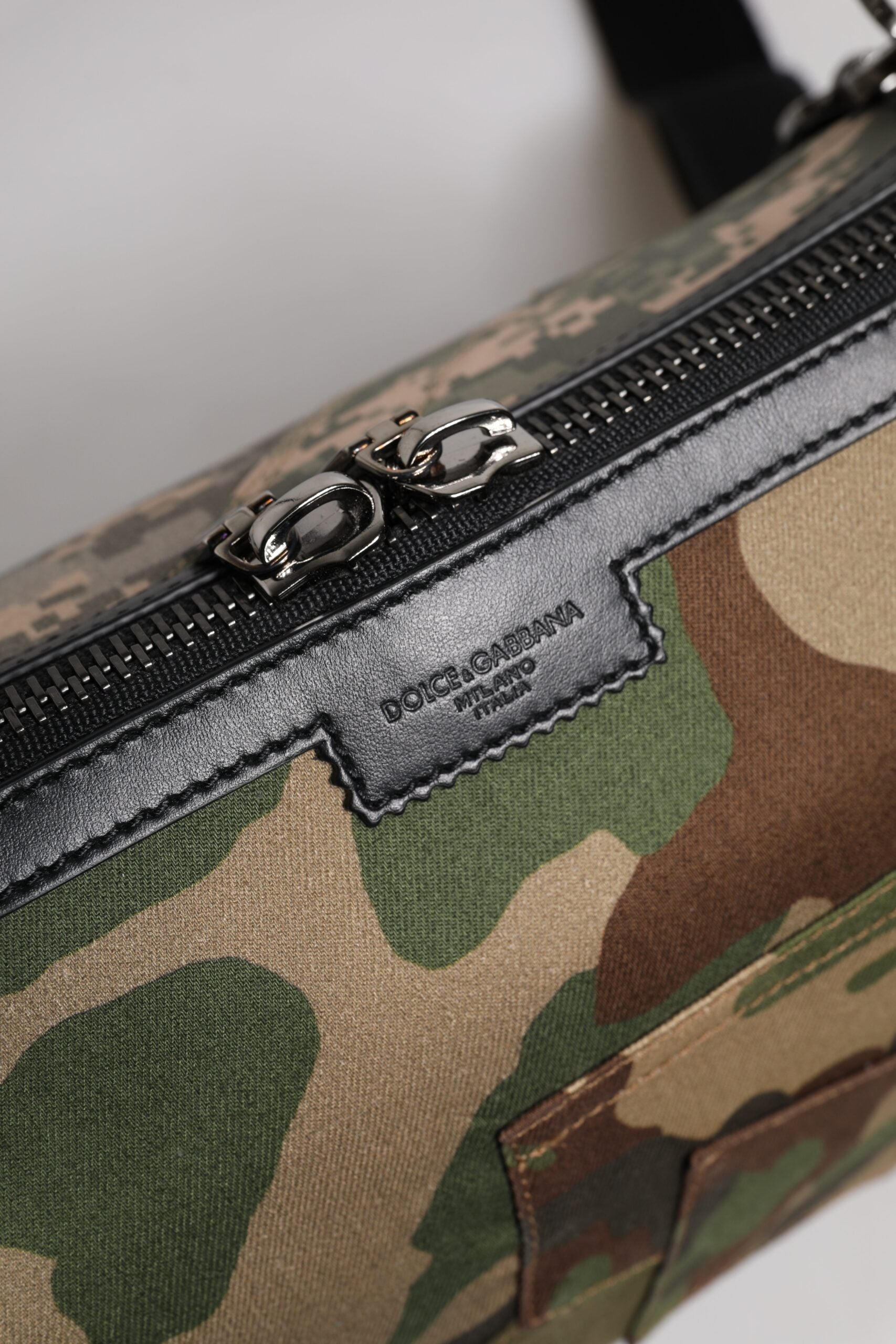 Dolce & Gabbana Multicolor Camouflage Patchwork Crossbody Bag