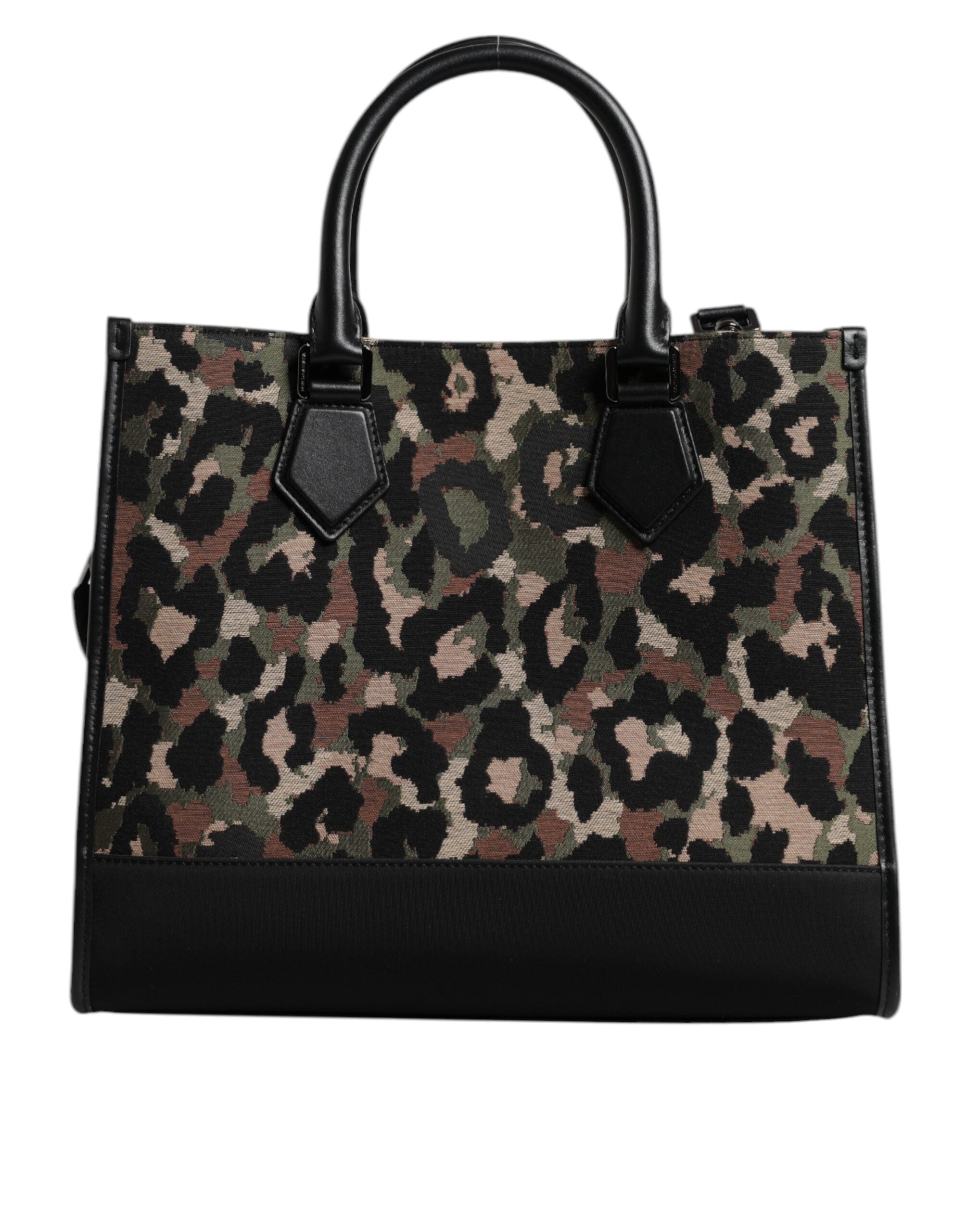 Dolce & Gabbana Multicolor Leopard Shopping Tote Shoulder Bag
