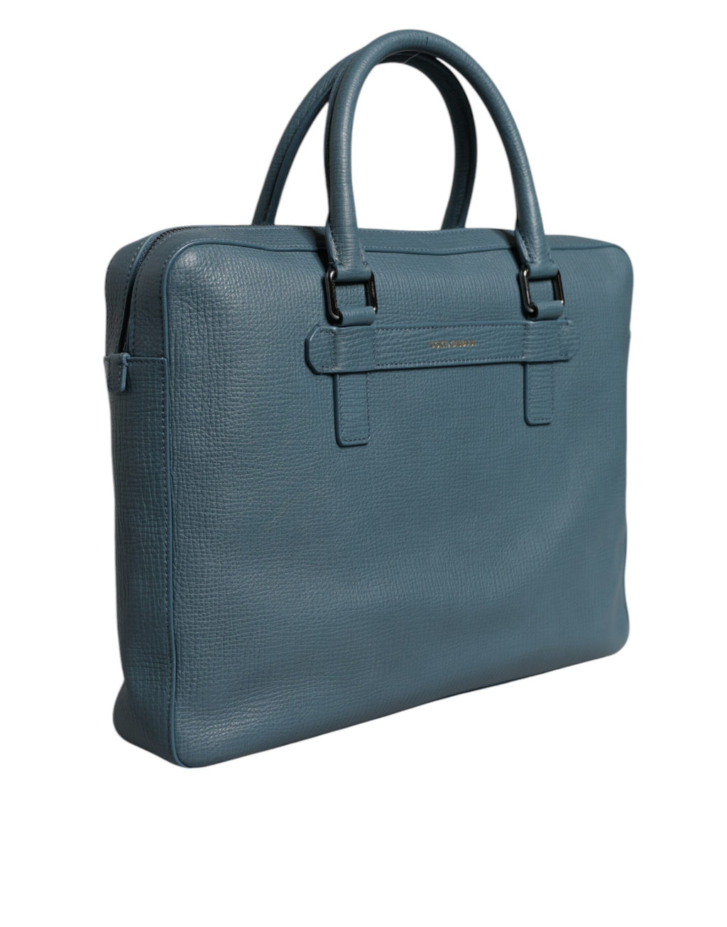 Dolce & Gabbana Blue Logo Double Handle Messenger Briefcase Bag