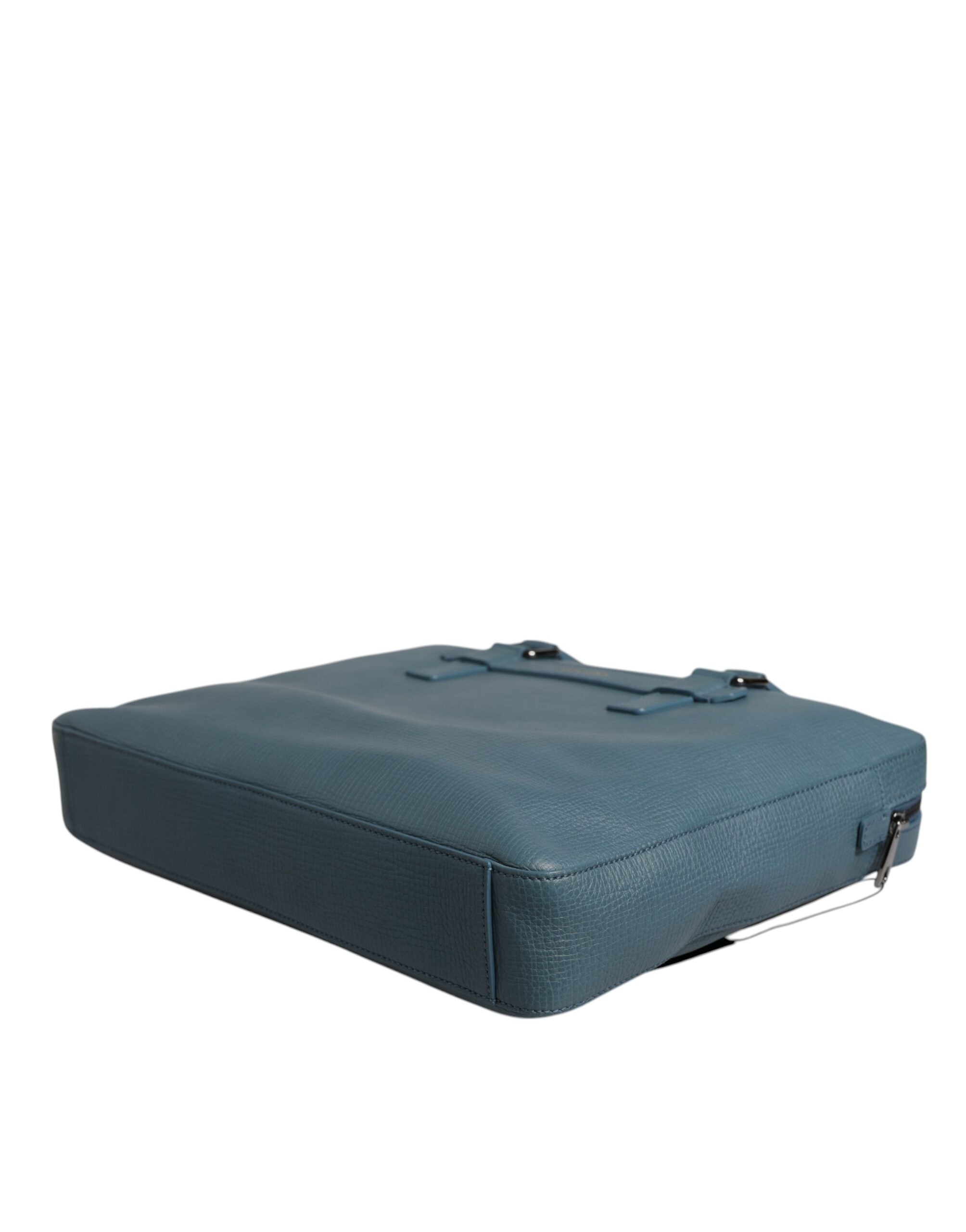 Dolce & Gabbana Blue Logo Double Handle Messenger Briefcase Bag