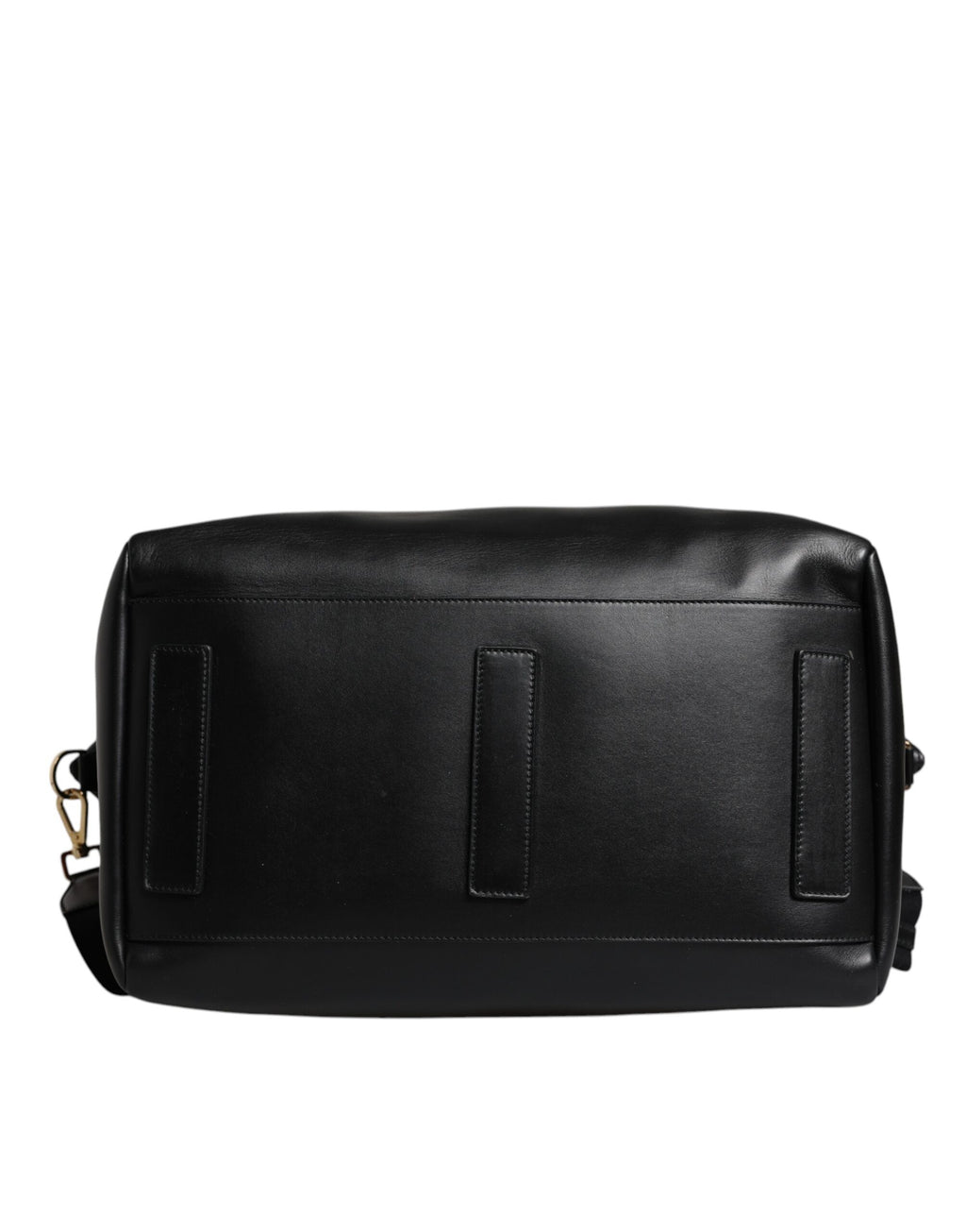 Dolce & Gabbana Black Calfskin Leather Hand Shoulder Duffle Bag