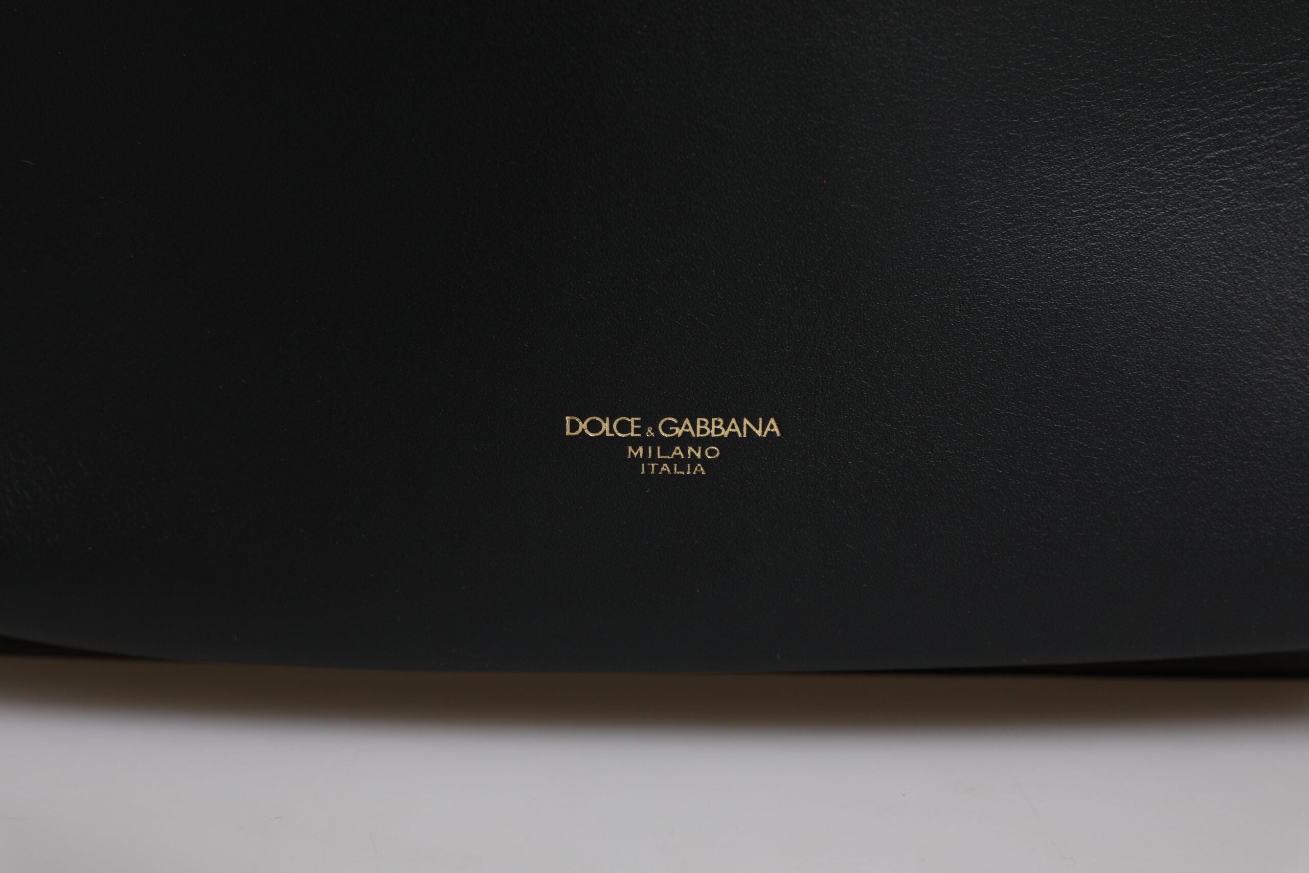 Dolce & Gabbana Black DG Leather Logo Print Travel Back Pack Bag