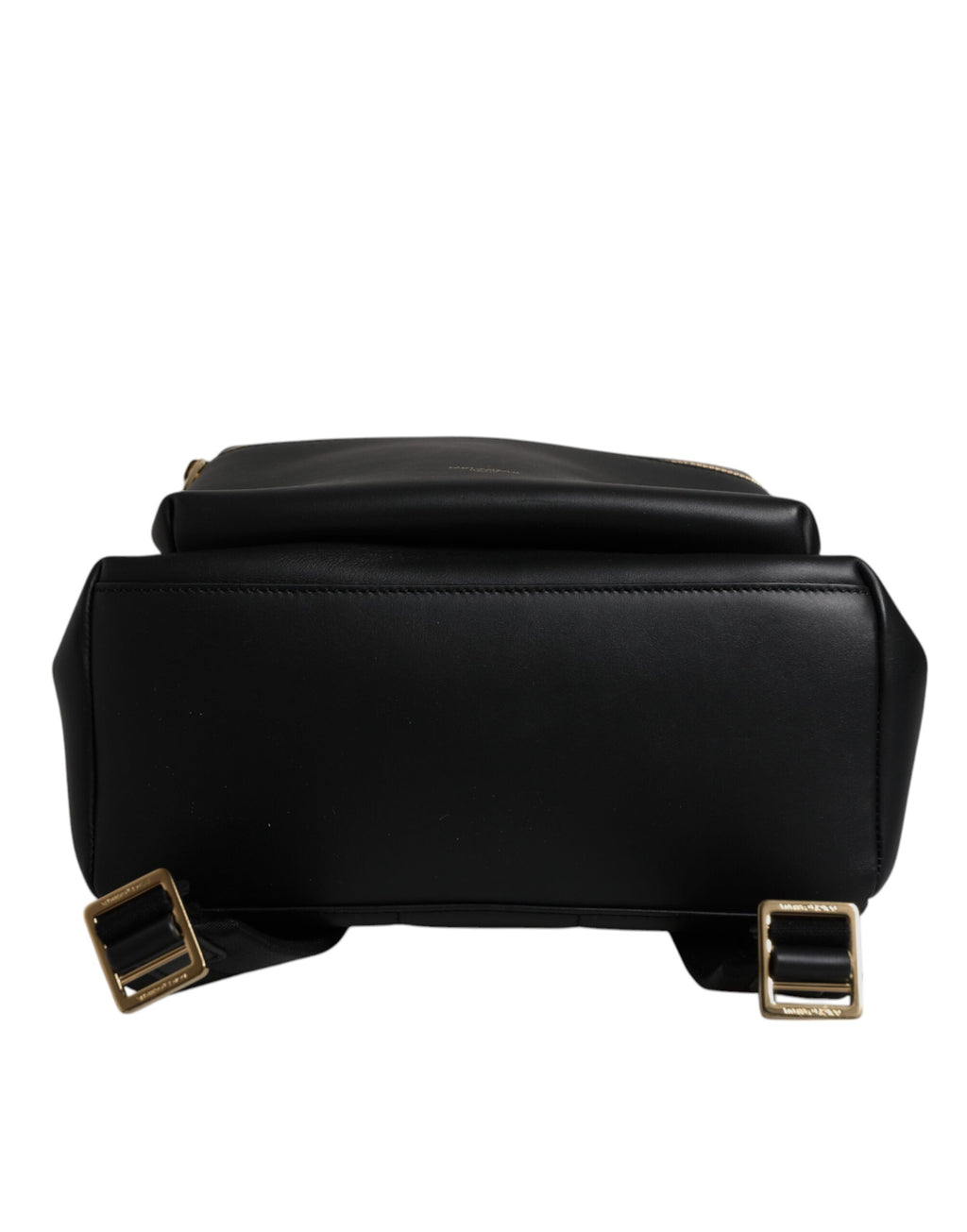 Dolce & Gabbana Black DG Leather Logo Print Travel Back Pack Bag