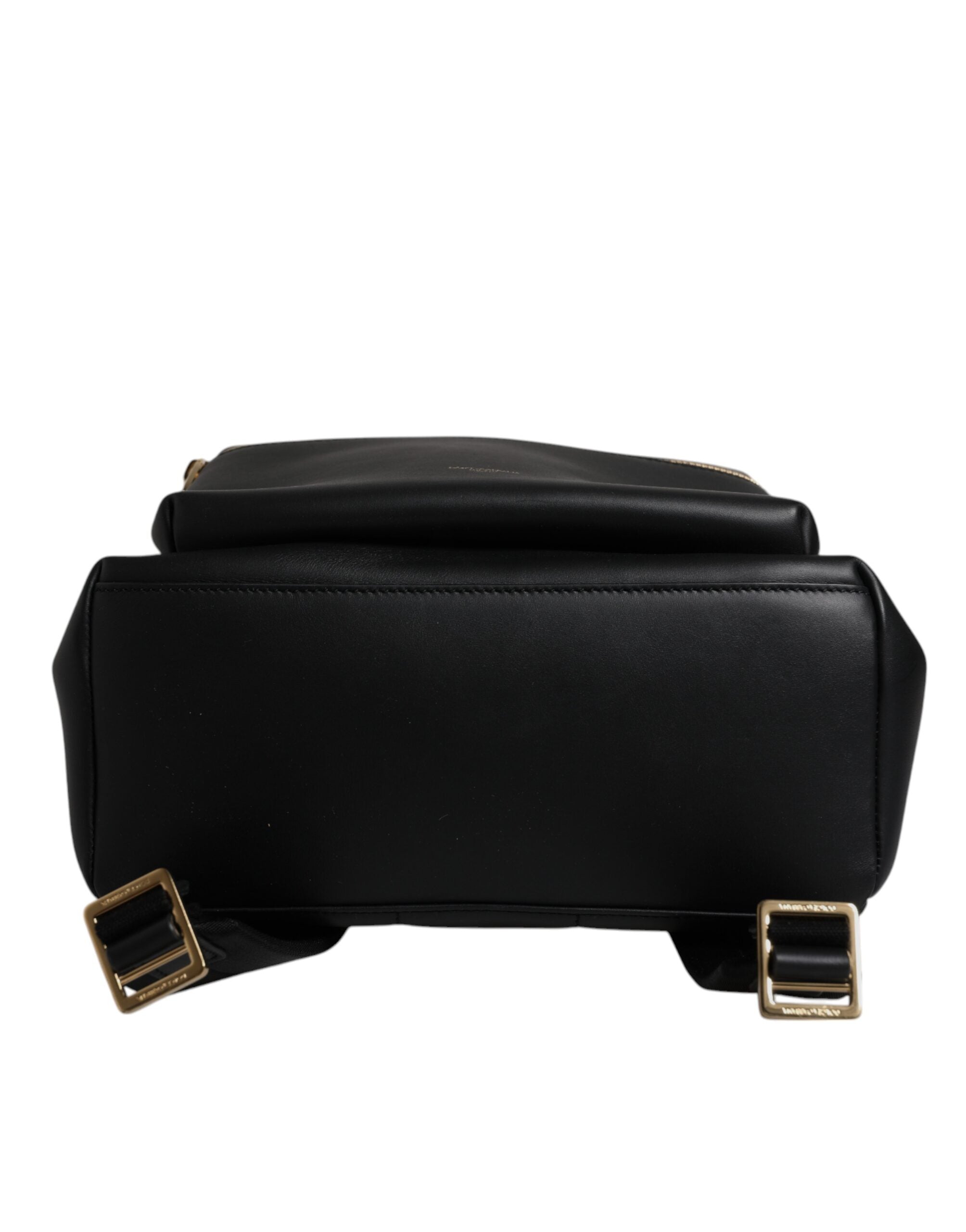 Dolce & Gabbana Black DG Leather Logo Print Travel Back Pack Bag
