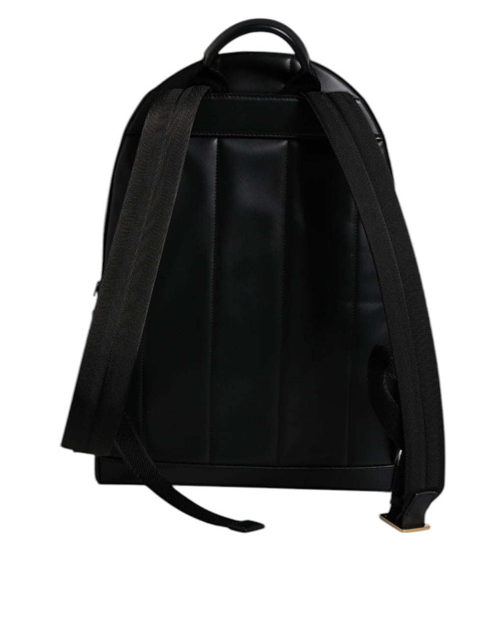 Dolce & Gabbana Black DG Leather Logo Print Travel Back Pack Bag