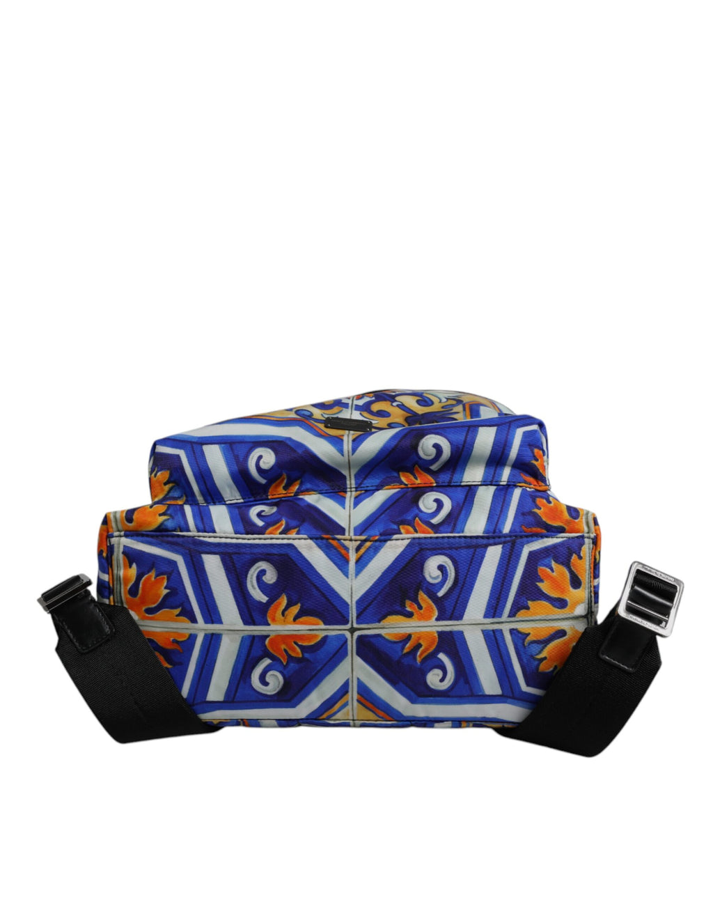 Dolce & Gabbana Multicolor Majolica Print Nylon Travel Backpack Bag