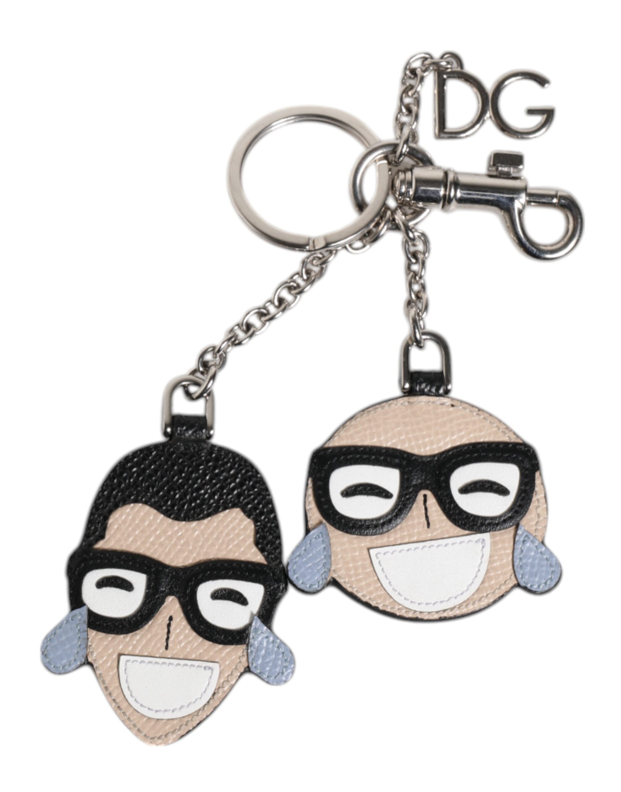 Dolce & Gabbana Multicolor #DGFAMILY Logo Badge Holder Keychain Keyring