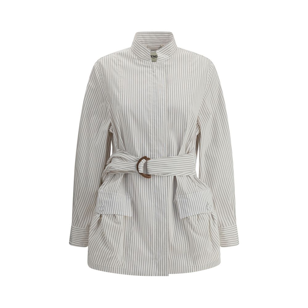 Fendi Striped Shirt Jacket