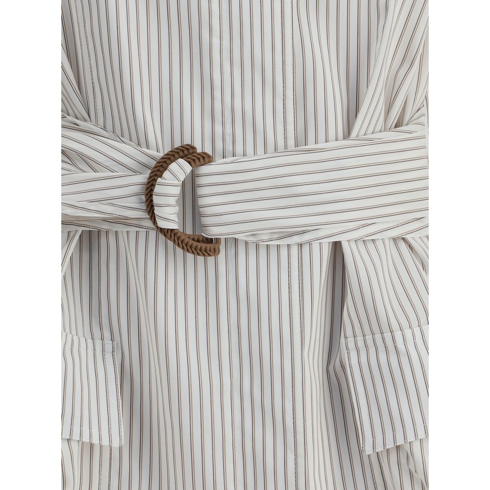 Fendi Striped Shirt Jacket
