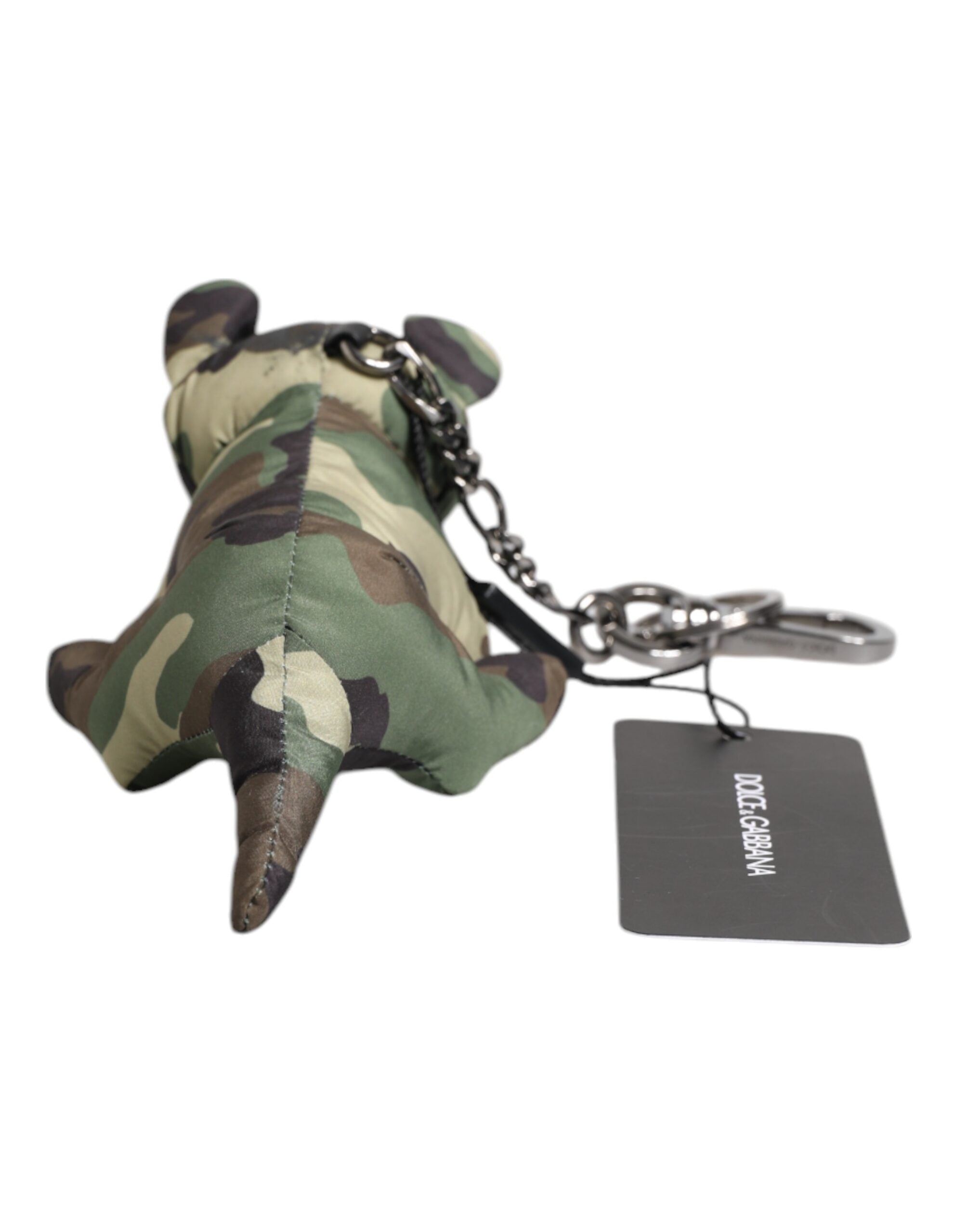 Dolce & Gabbana Multicolor Camouflage Animal Silhouette Keychain Keyring