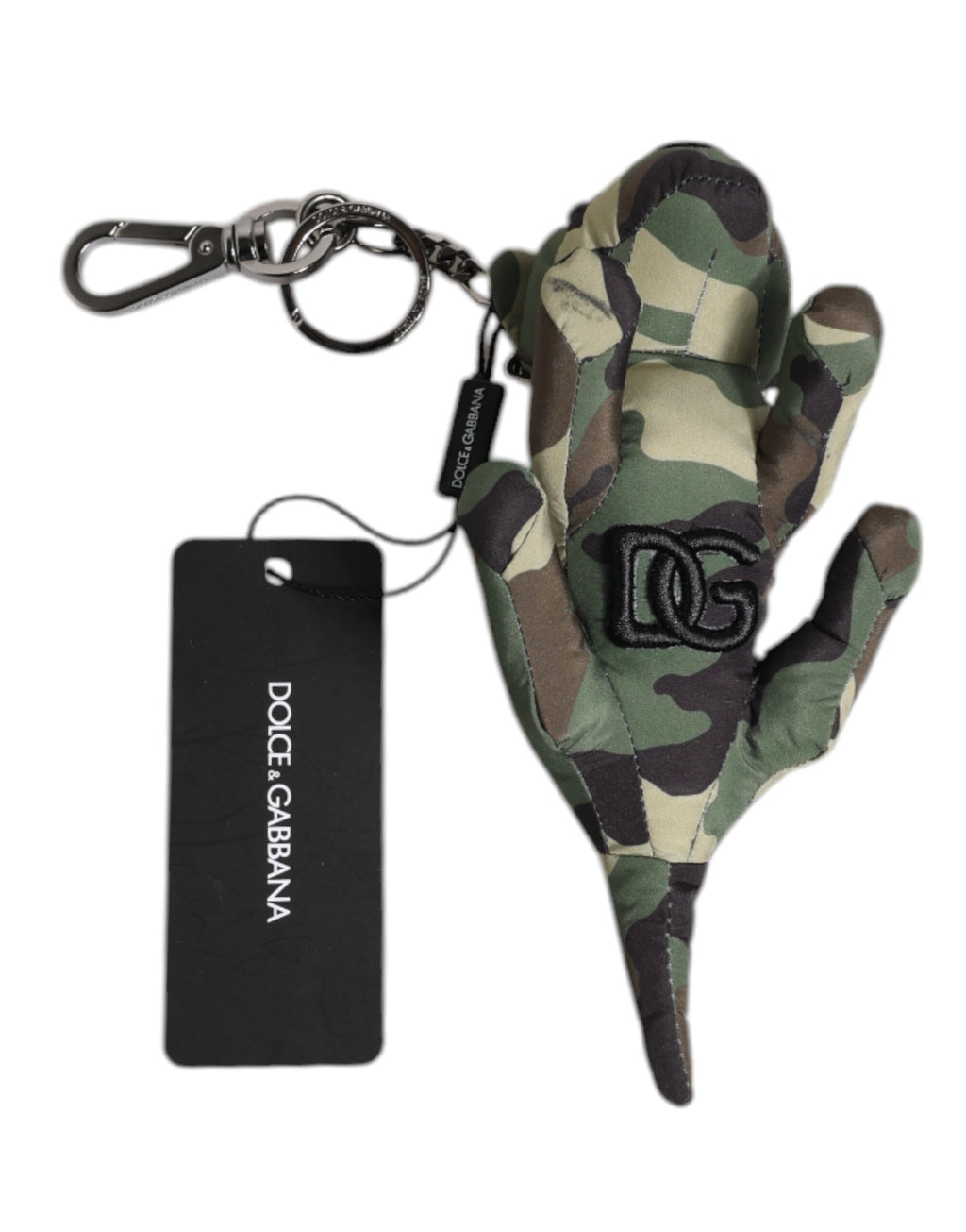 Dolce & Gabbana Multicolor Camouflage Animal Silhouette Keychain Keyring