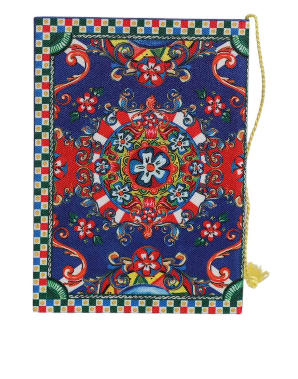 Dolce & Gabbana Multicolor Polyester Carretto Siciliano Print Notebook