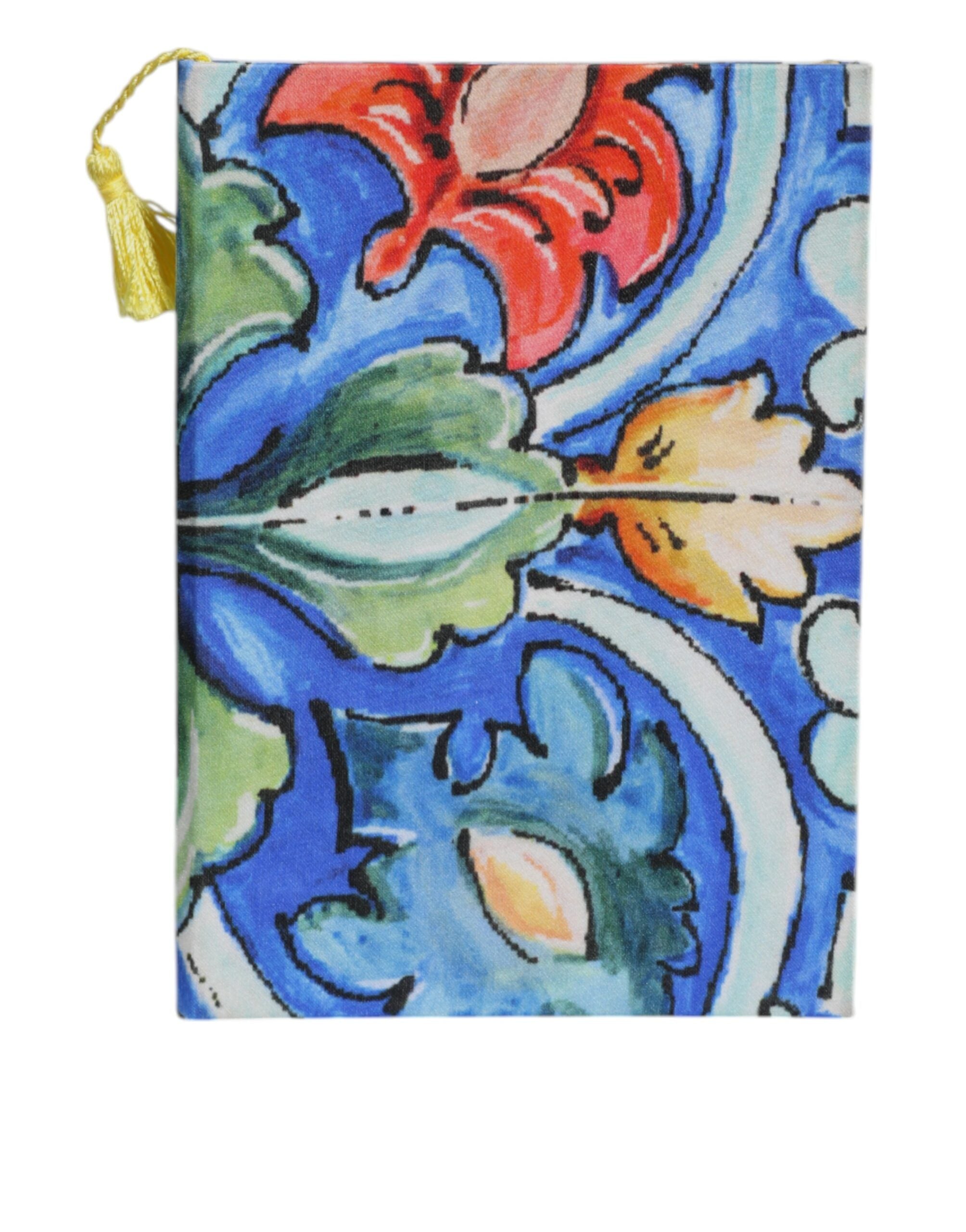 Dolce & Gabbana Multicolor Polyester Floral Siciliano Print Notebook