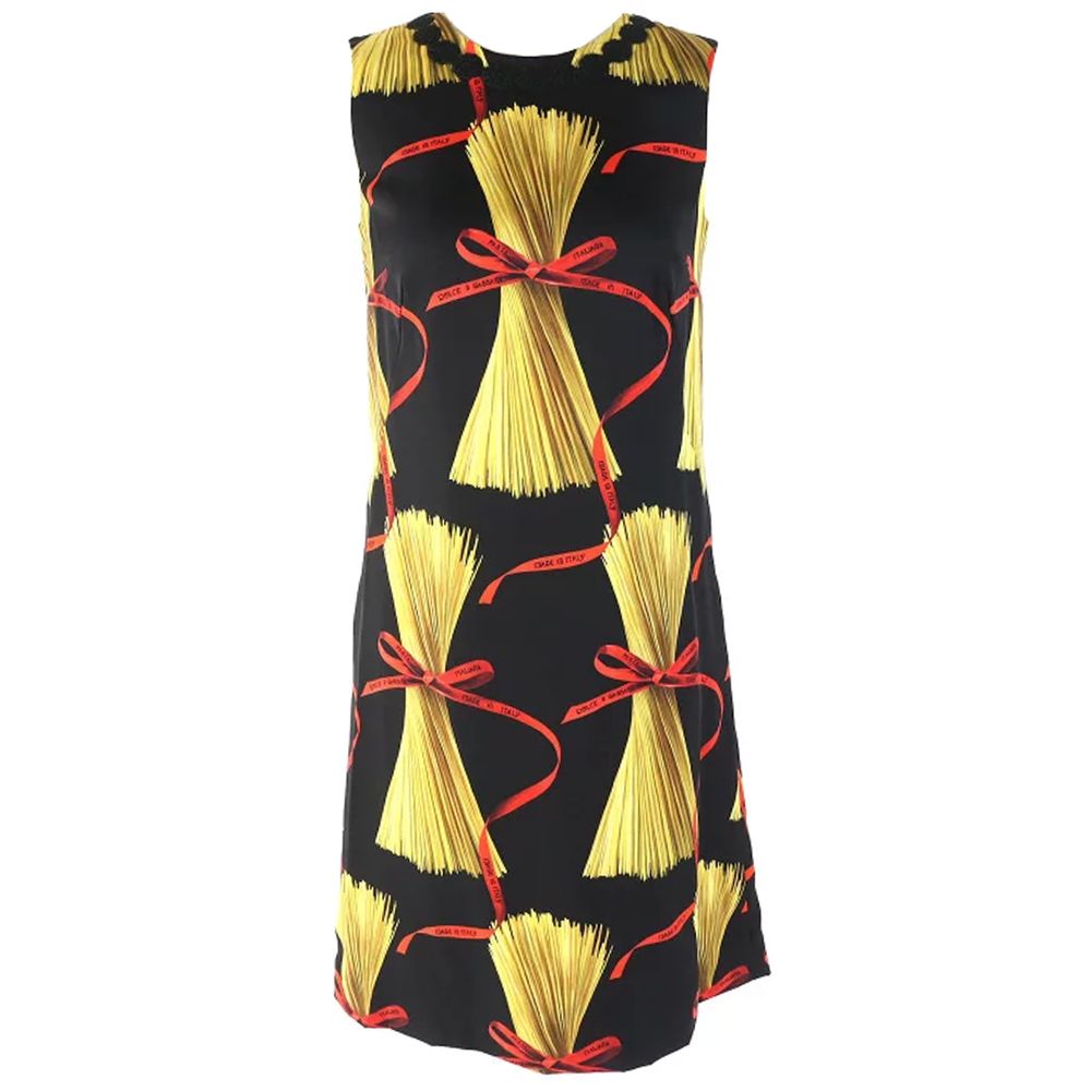Dolce & Gabbana Black Silk Dress