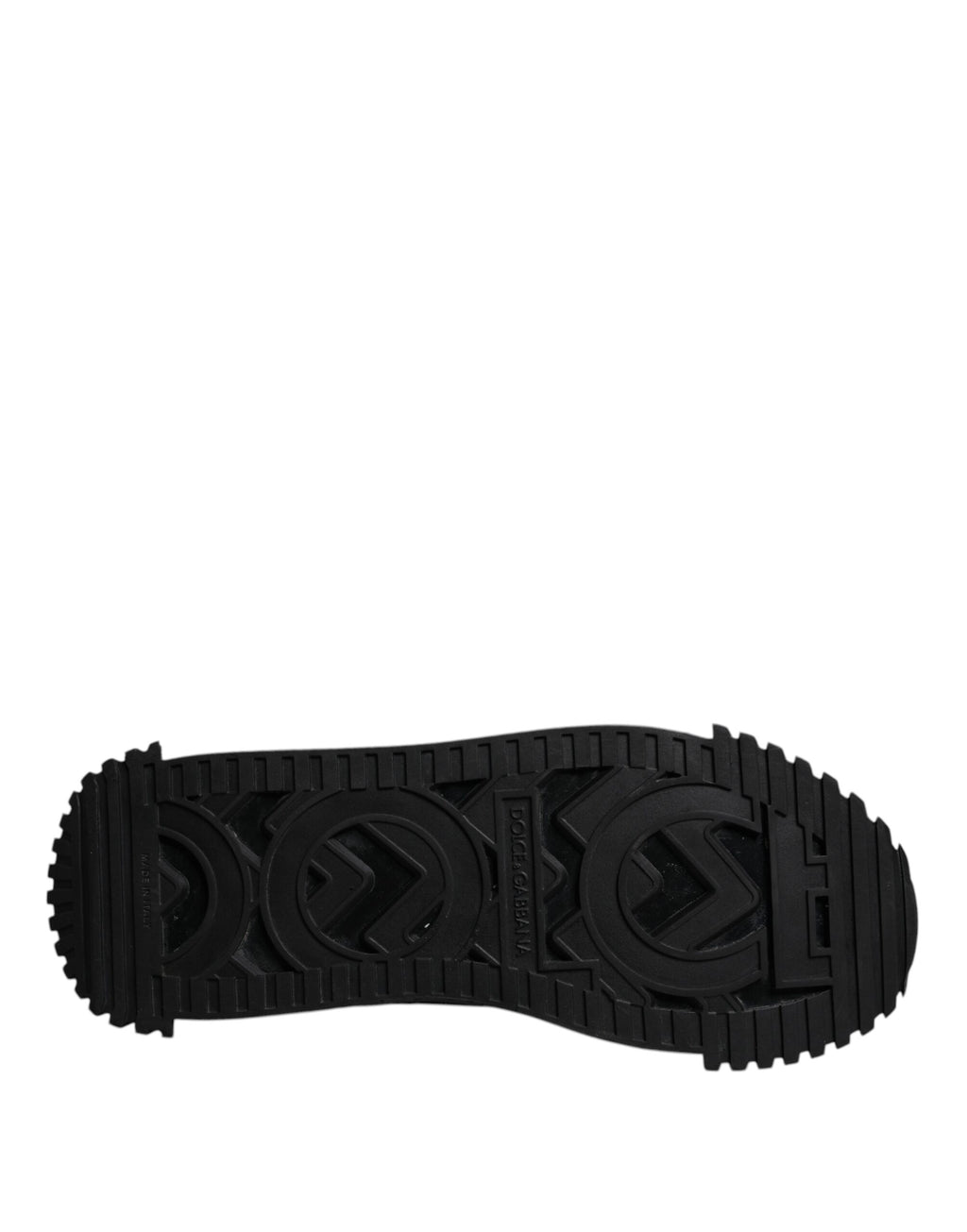 Dolce & Gabbana Black Logo Lace Up Low Top NS1 Sneakers Shoes