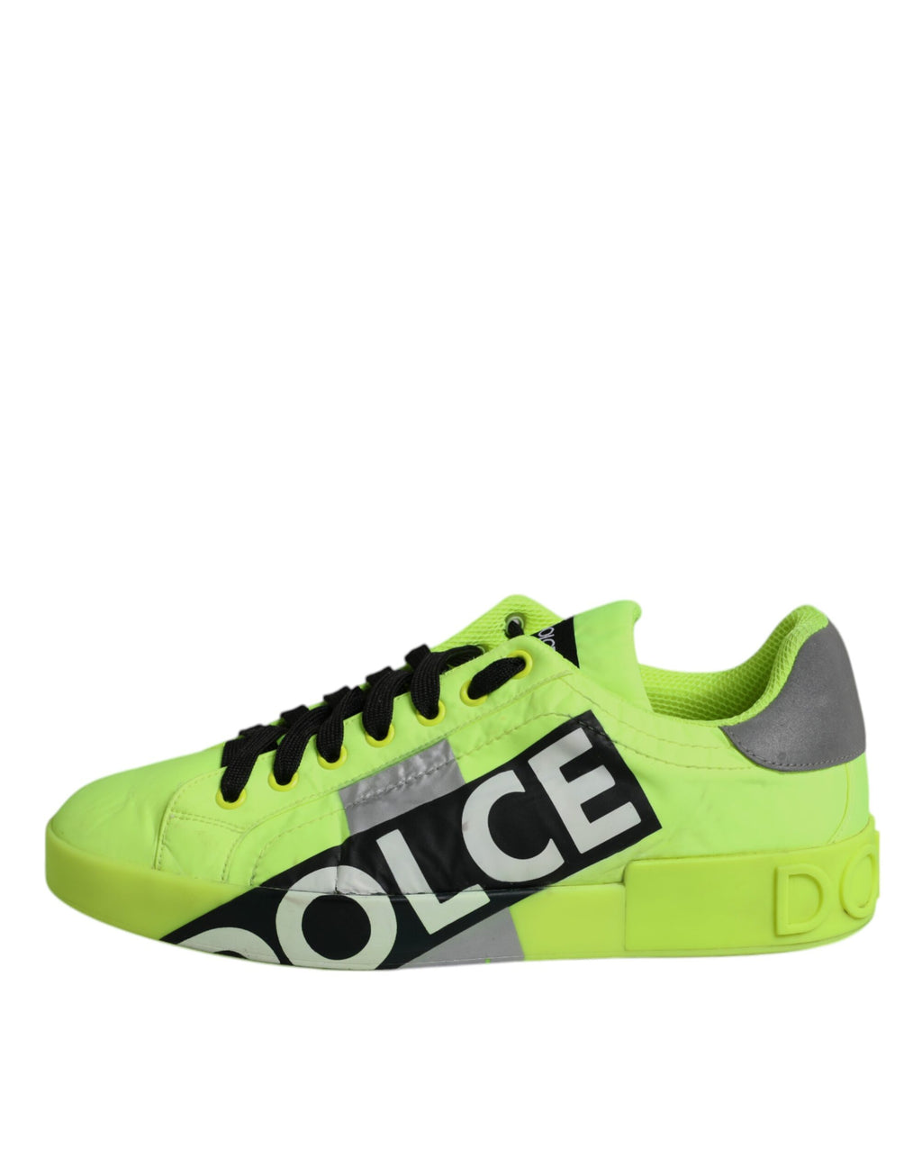 Dolce & Gabbana Green Portofino Logo Tape Men Sneakers Shoes