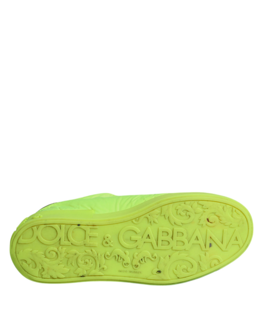 Dolce & Gabbana Green Portofino Logo Tape Men Sneakers Shoes