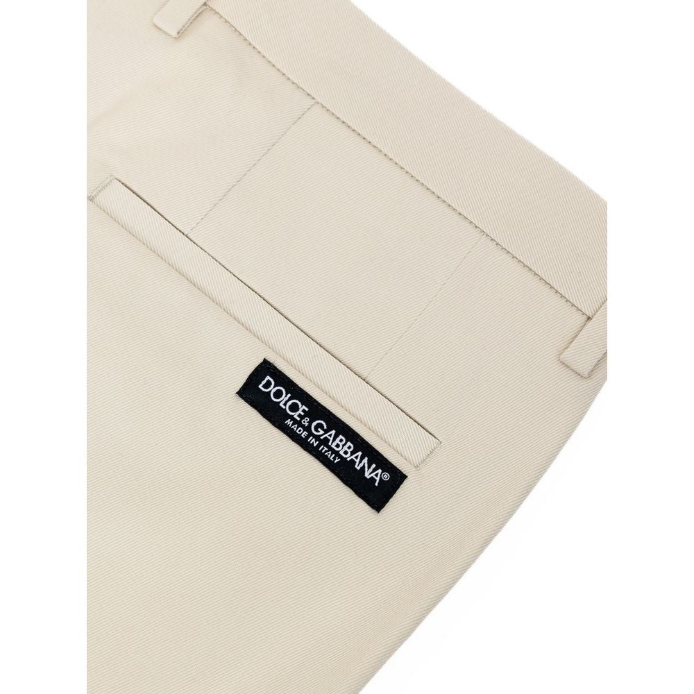 Dolce & Gabbana Beige Cotton Bermuda