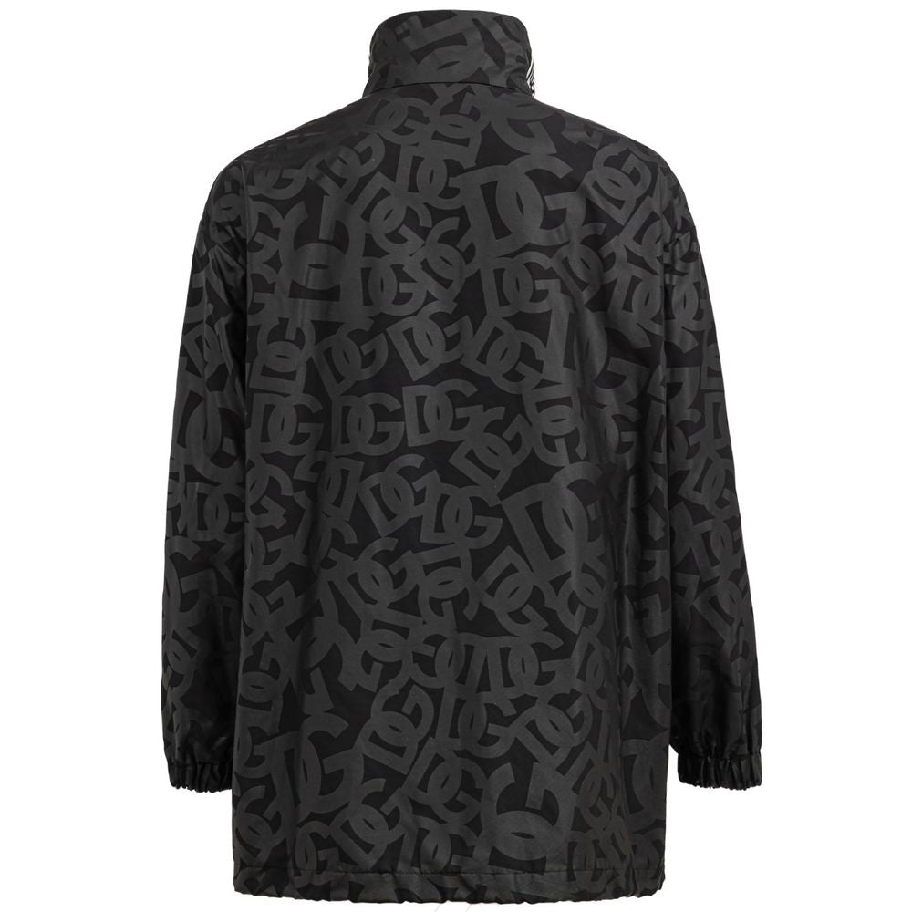 Dolce & Gabbana Black Polyester Jackets & Coat