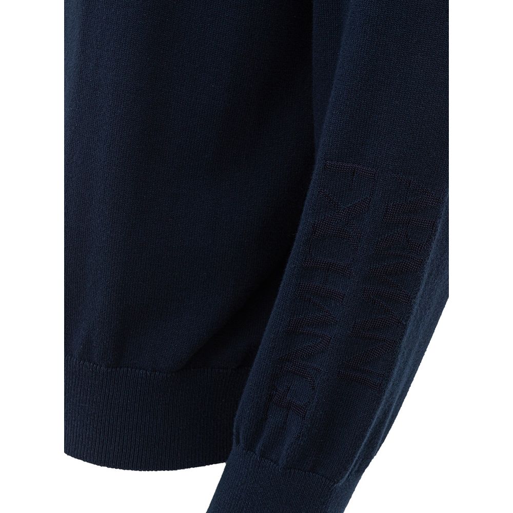 Armani Exchange Blue Cotton Sweatshirt