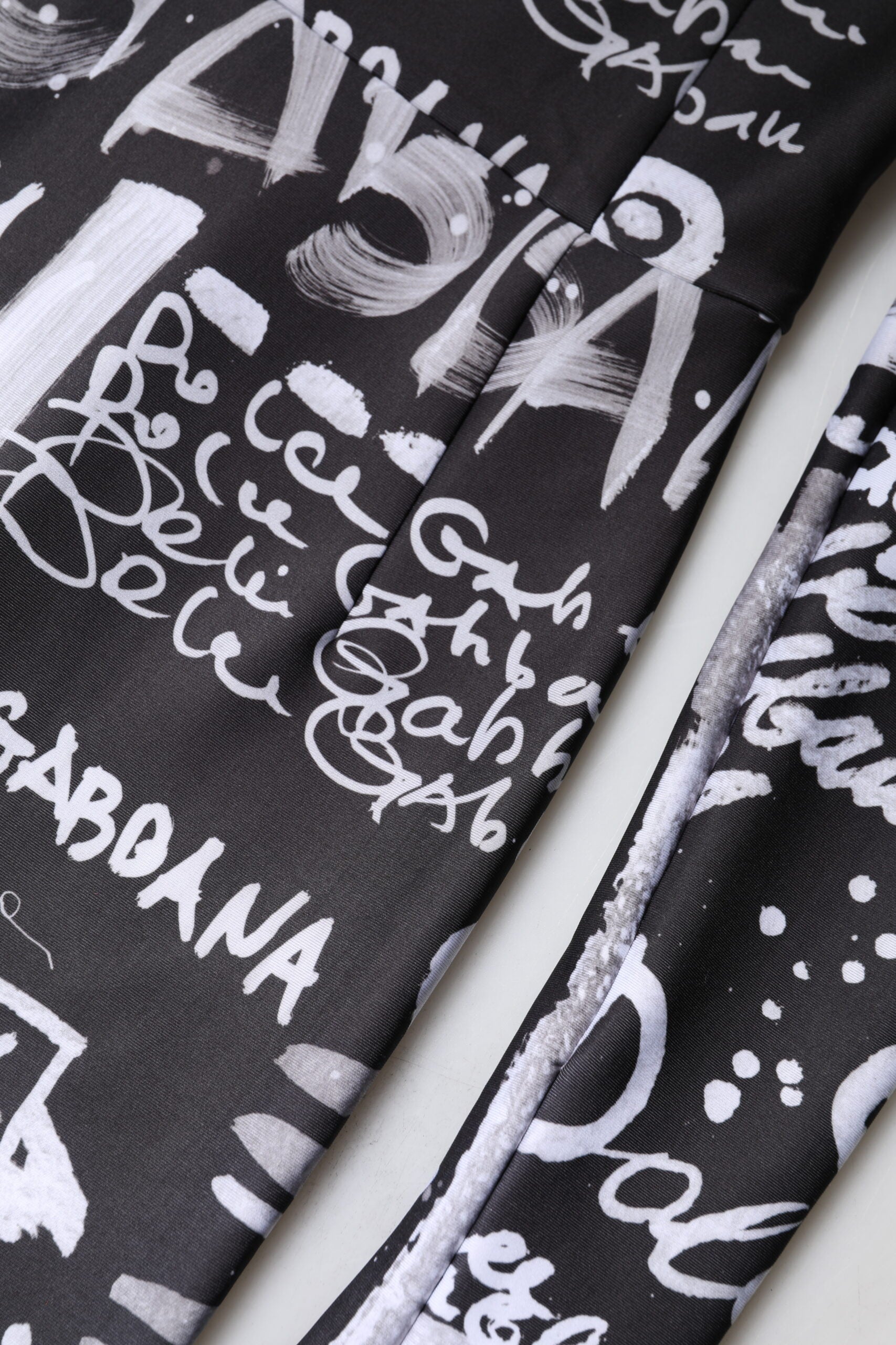 Dolce & Gabbana Black Logo Turtleneck Bodycon Jumpsuit Dress