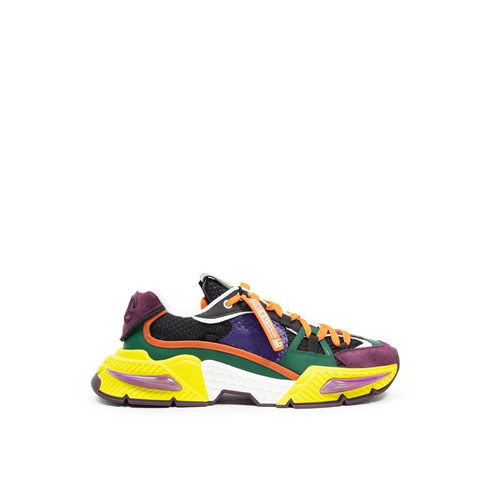 Dolce & Gabbana Multicolor Fabric And Leather Sneaker