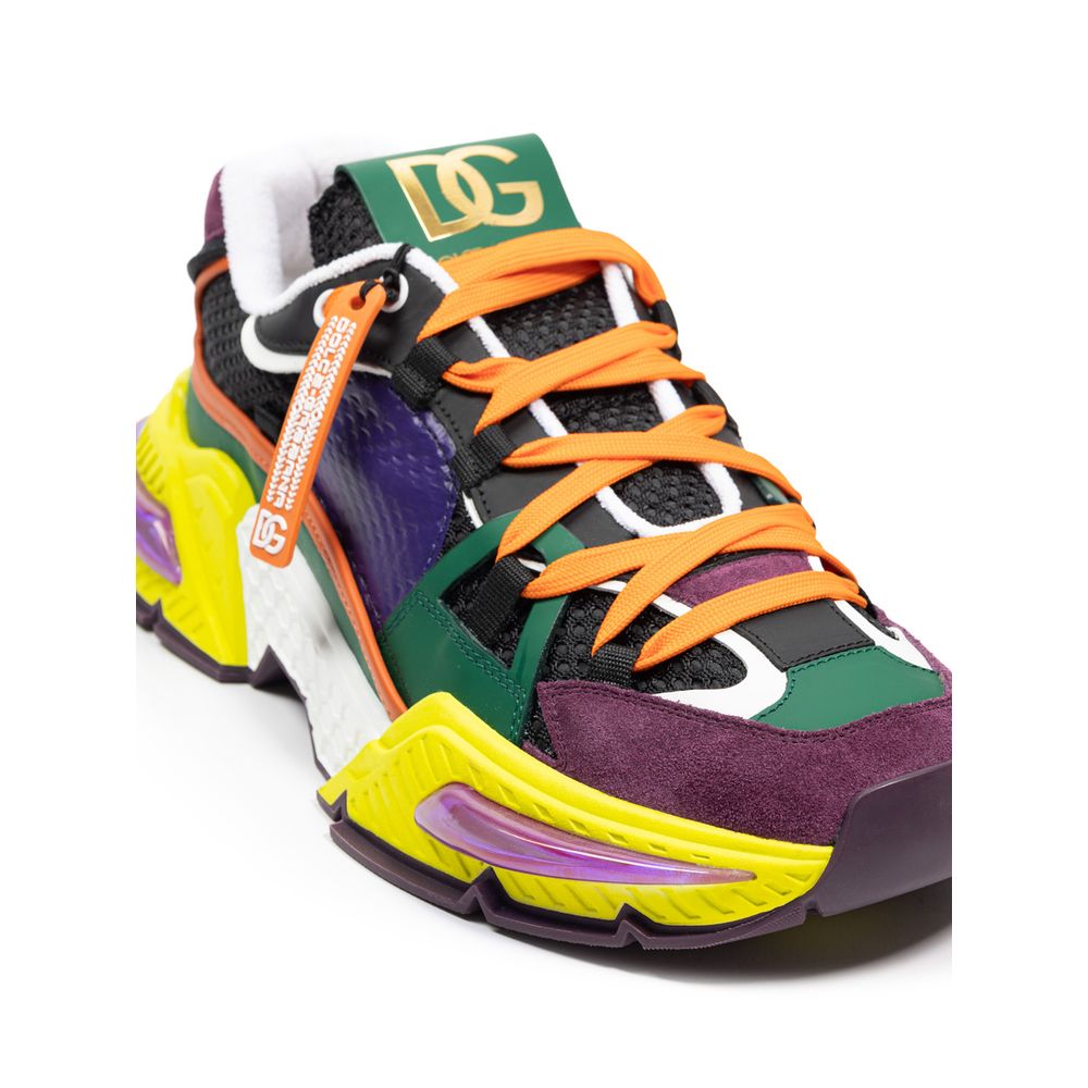 Dolce & Gabbana Multicolor Fabric And Leather Sneaker