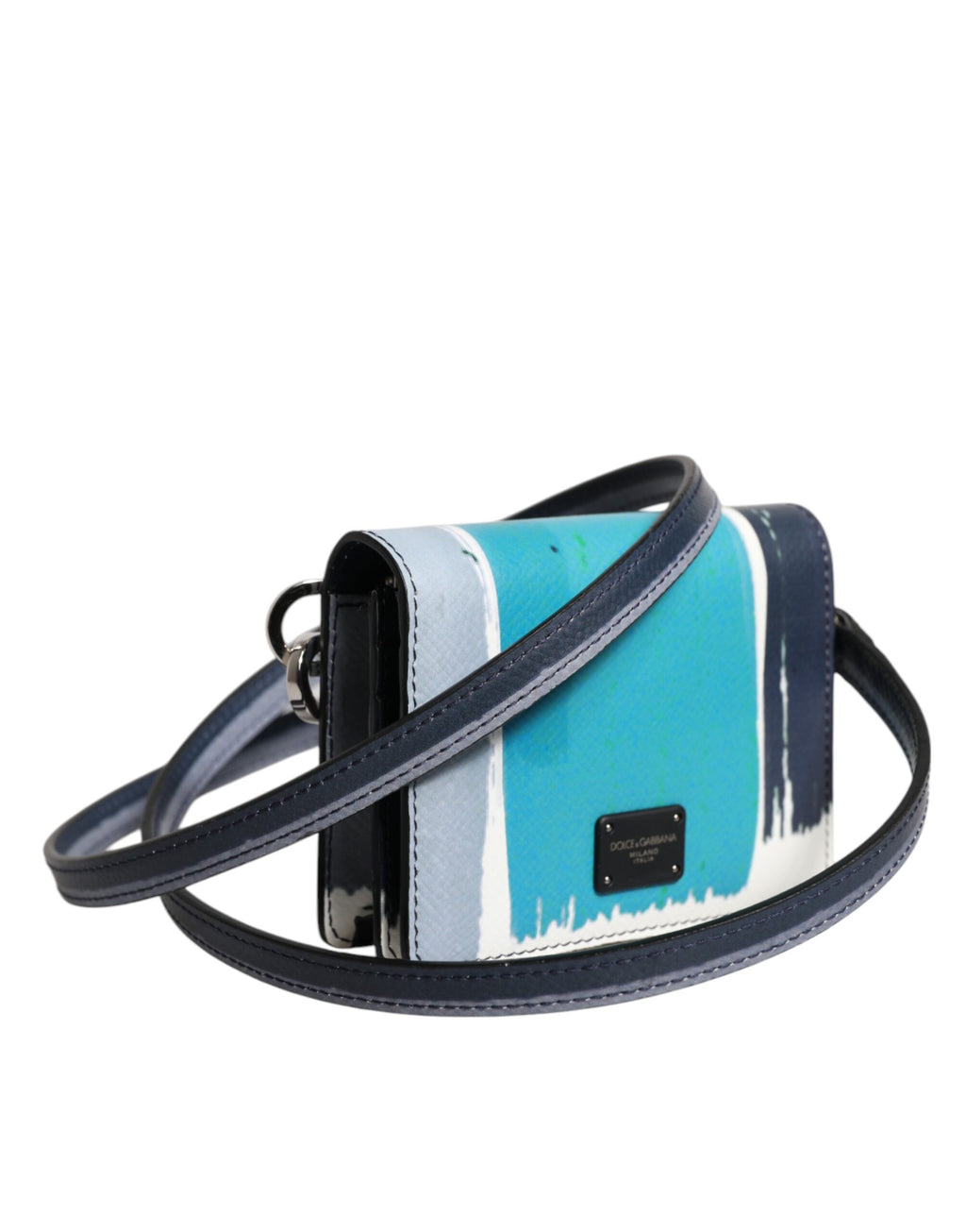 Dolce & Gabbana Multicolor Leather DG Logo Bifold Card Holder Wallet