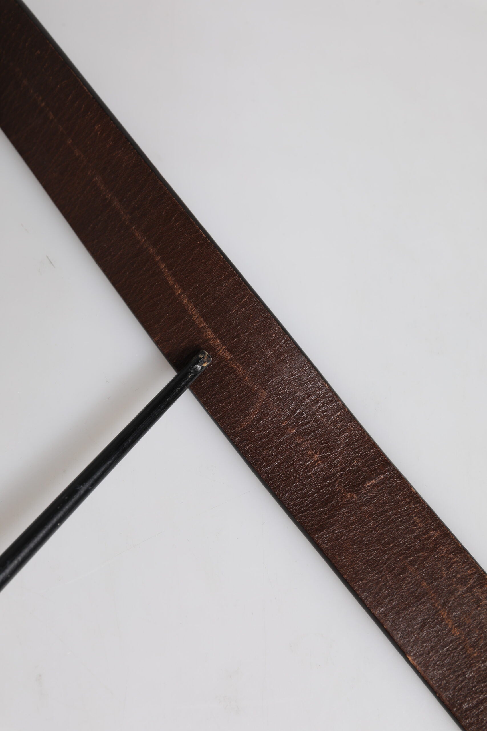 Dolce & Gabbana Brown Solid Leather Classic Waist Buckle Belt