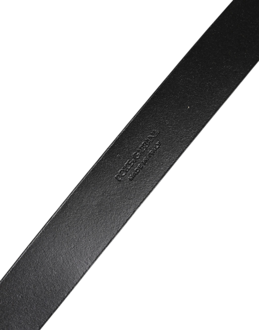 Dolce & Gabbana Black Leather Classic Metal Waist Buckle Belt