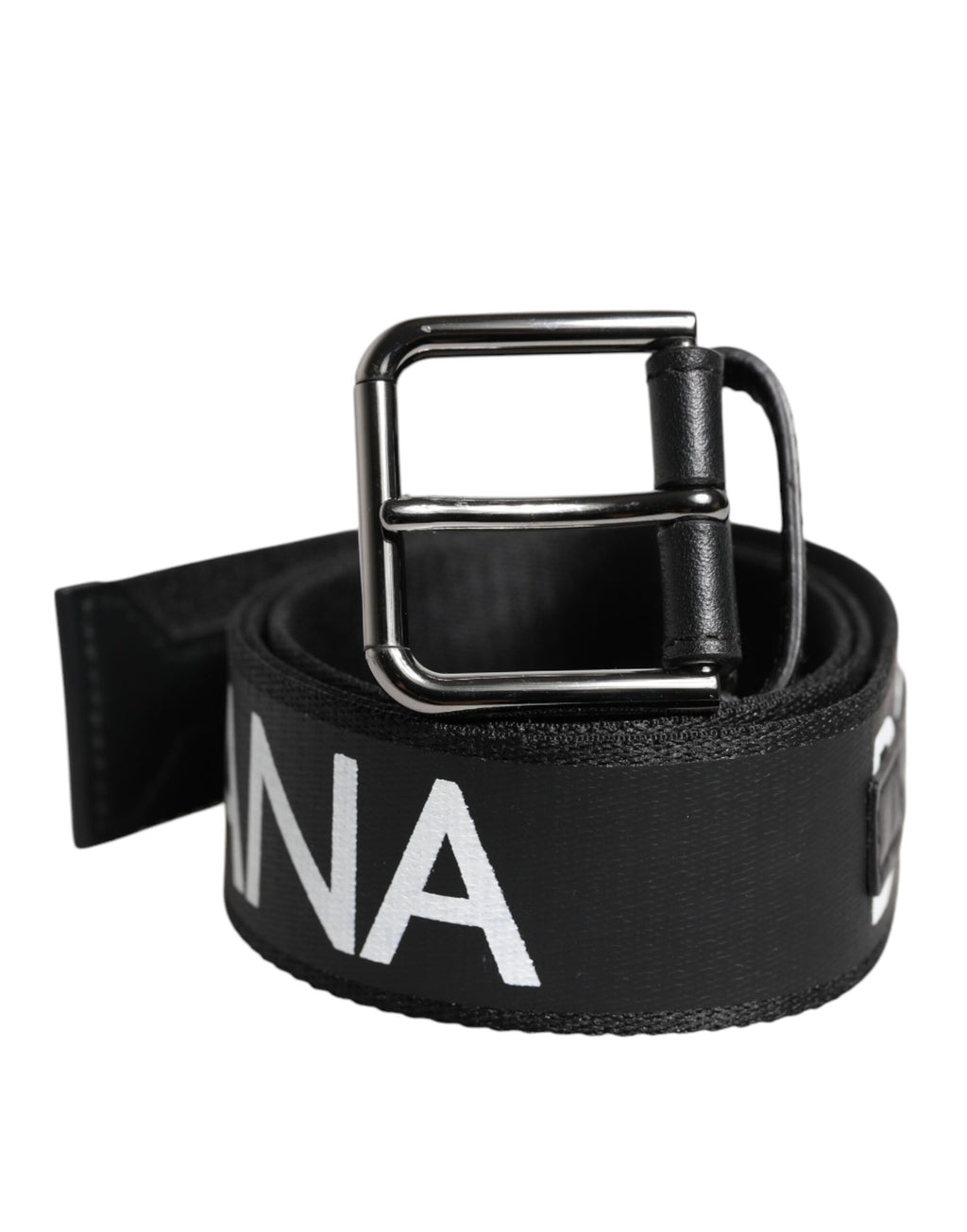 Dolce & Gabbana Black Leather Classic Metal Logo Buckle Belt