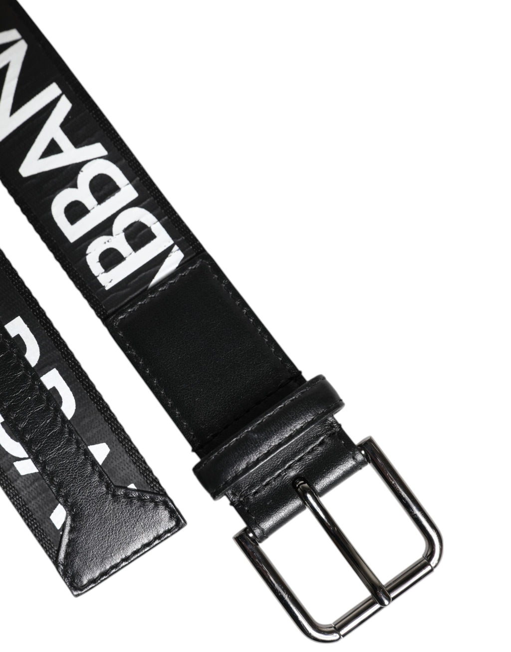 Dolce & Gabbana Black Leather Classic Metal Logo Buckle Belt