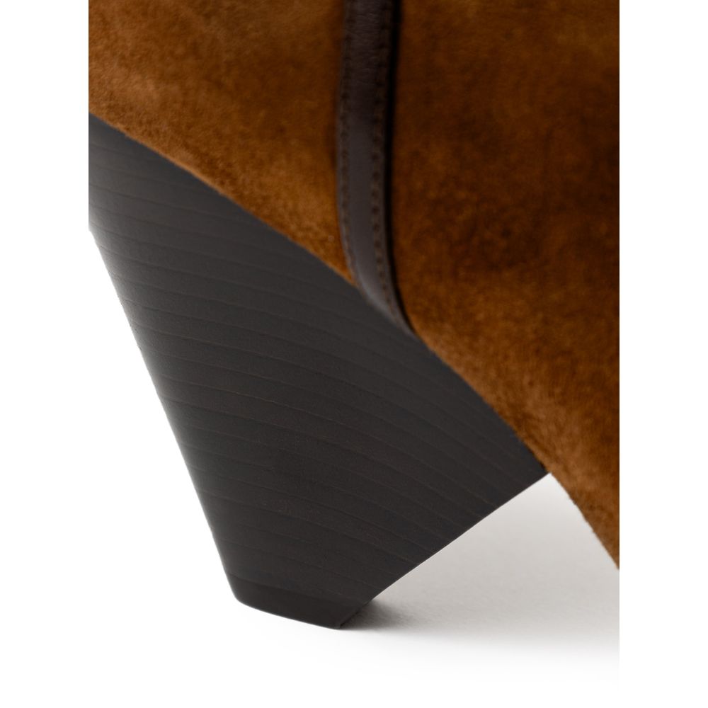 Saint Laurent Brown Suede Leather Boot