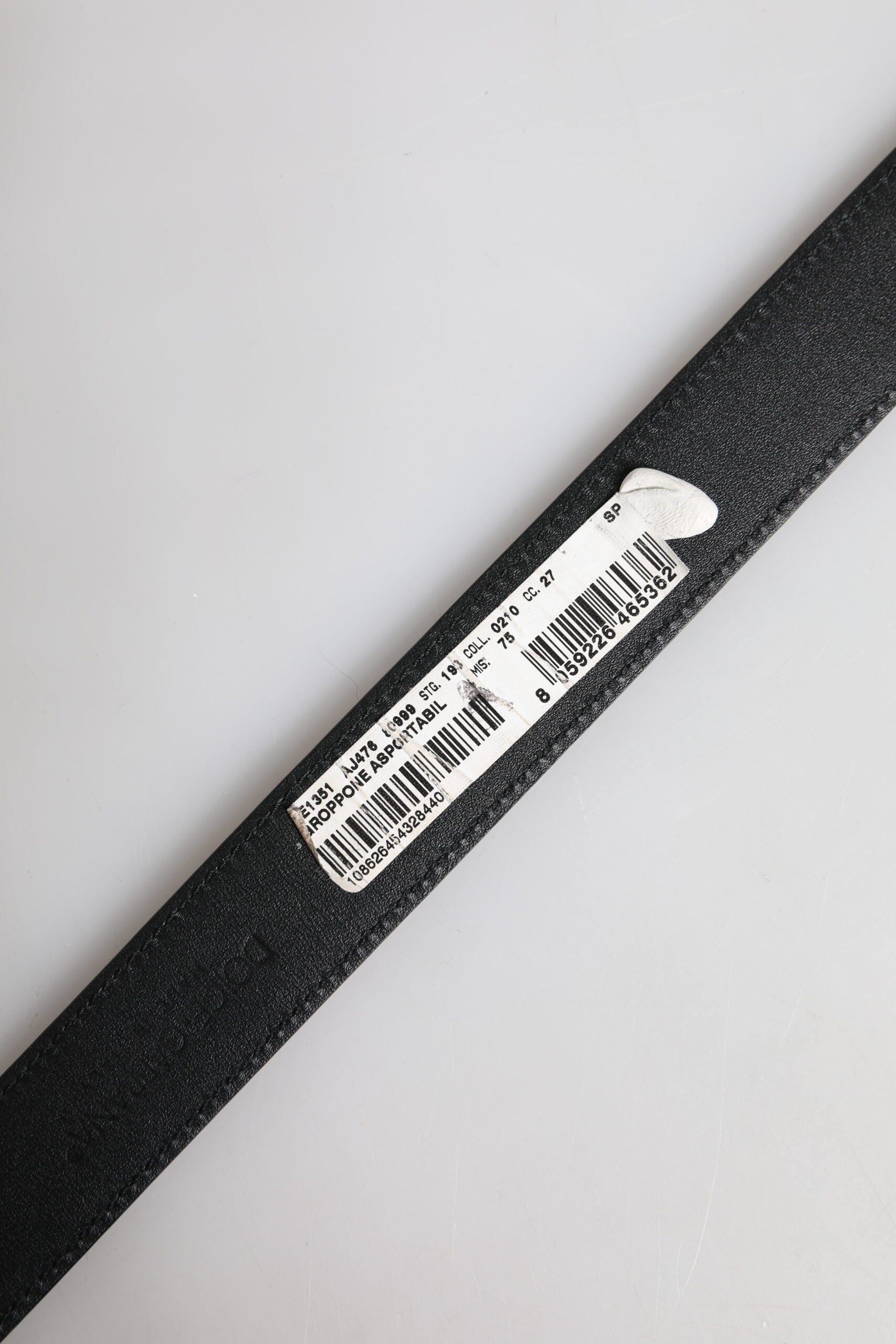 Dolce & Gabbana Black Leather Gold Metal Waist Buckle Belt