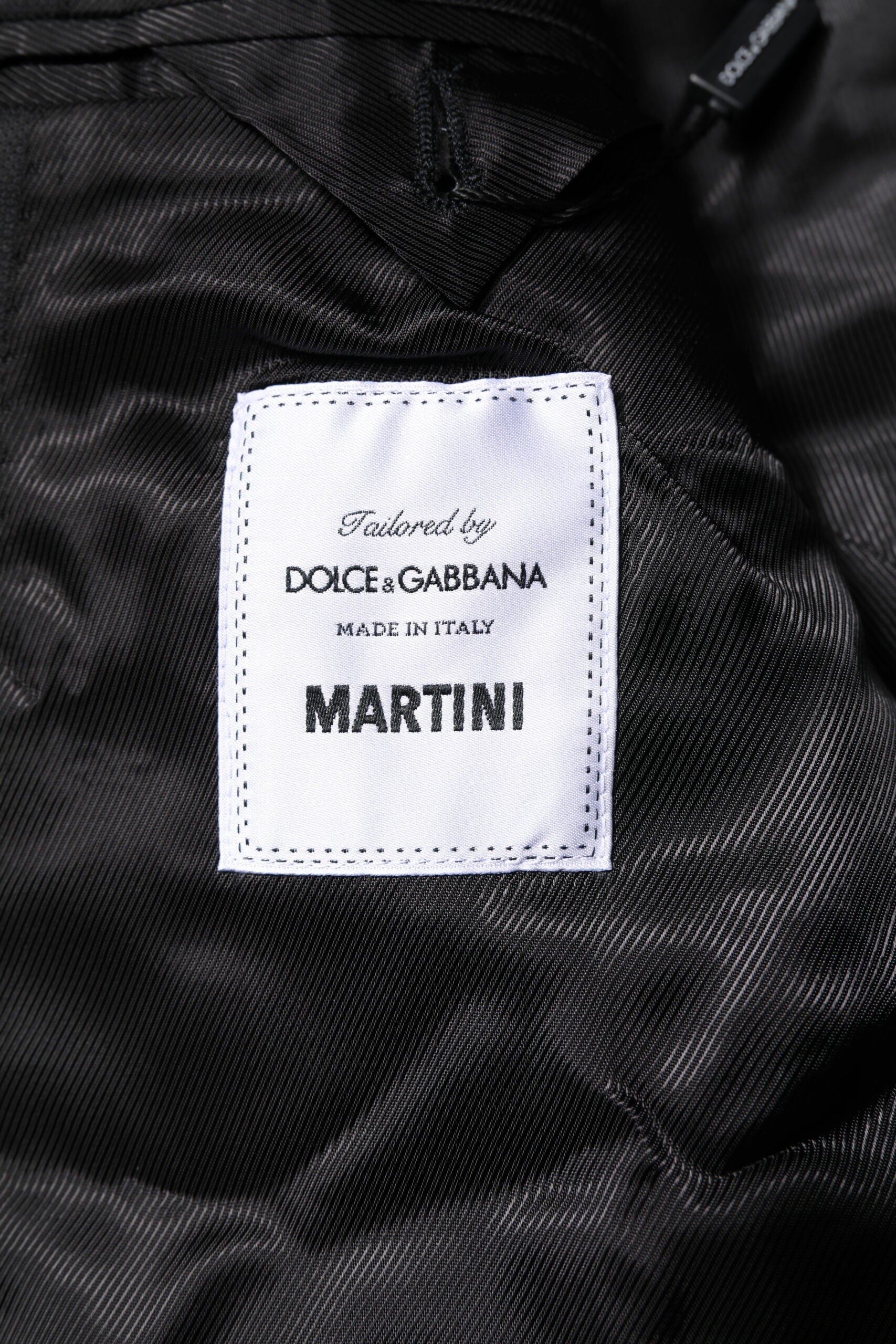 Dolce & Gabbana Black Single Breasted Men Coat MARTINI Blazer