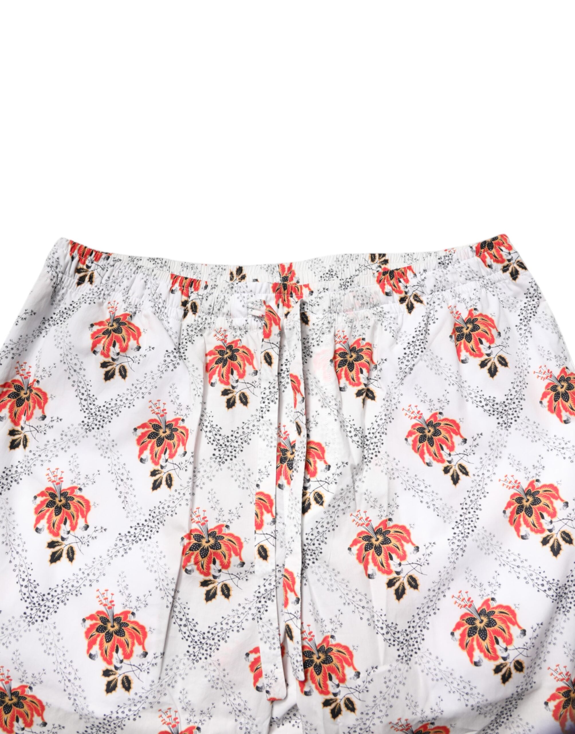 Dolce & Gabbana Multicolor Floral Print Cotton Pajama Set Sleepwear