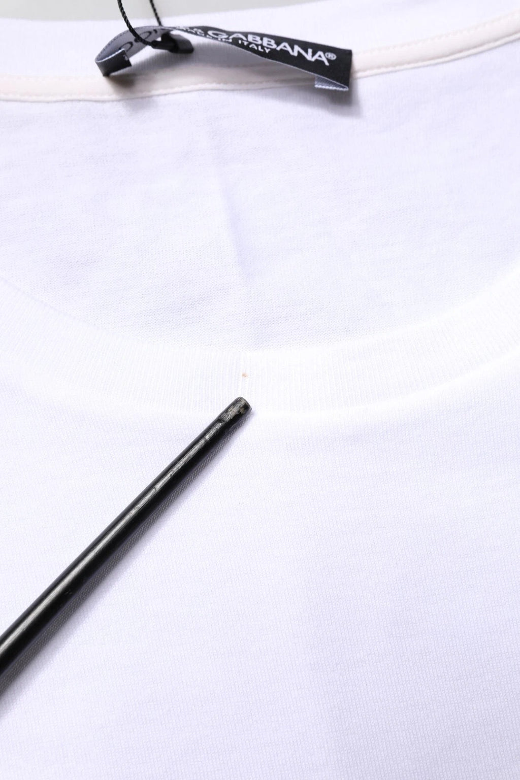 Dolce & Gabbana White #DGFamily Print Cotton Crew Neck T-shirt