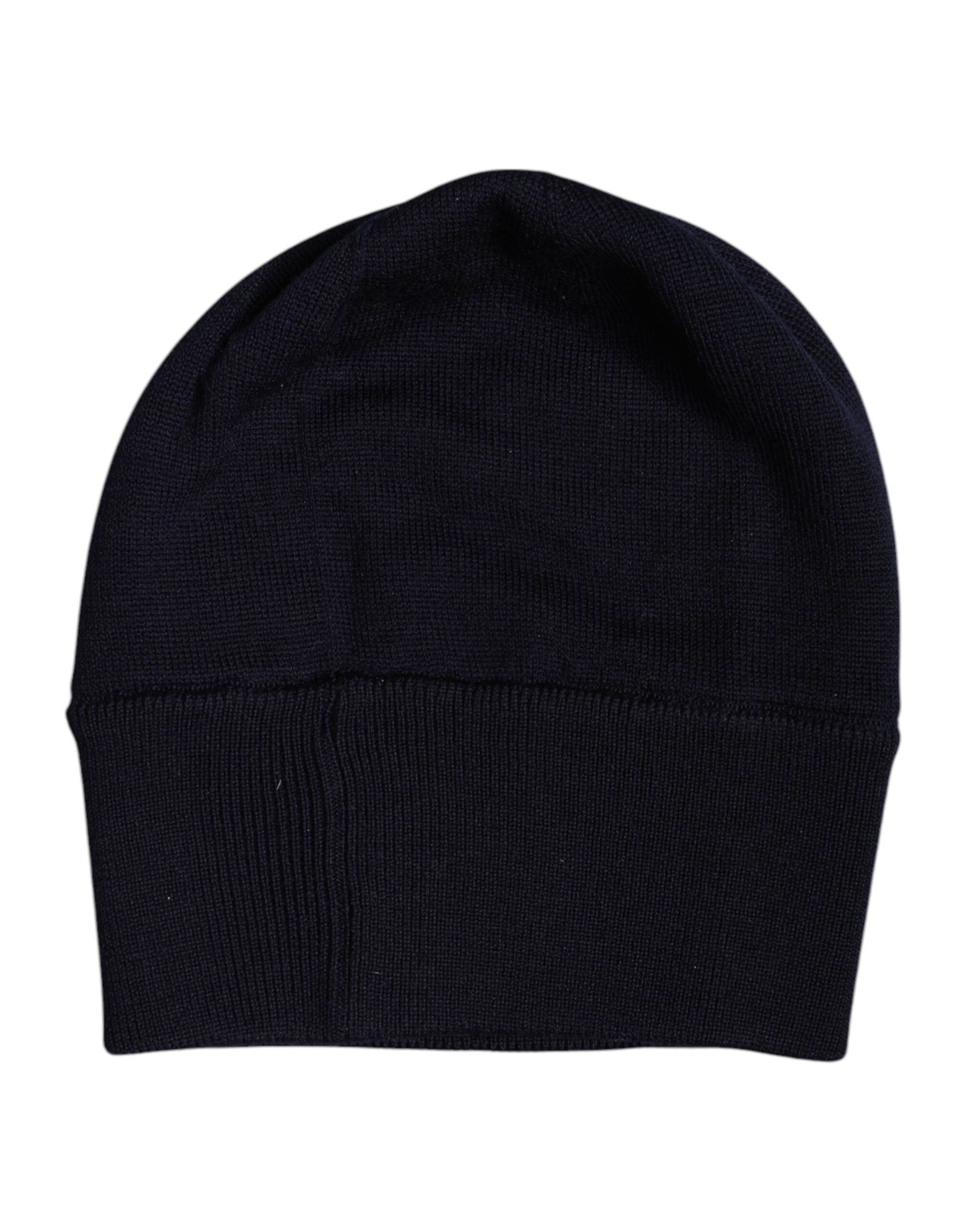 Dolce & Gabbana Black Wool #DGLovesLondon Winter Beanie Hat