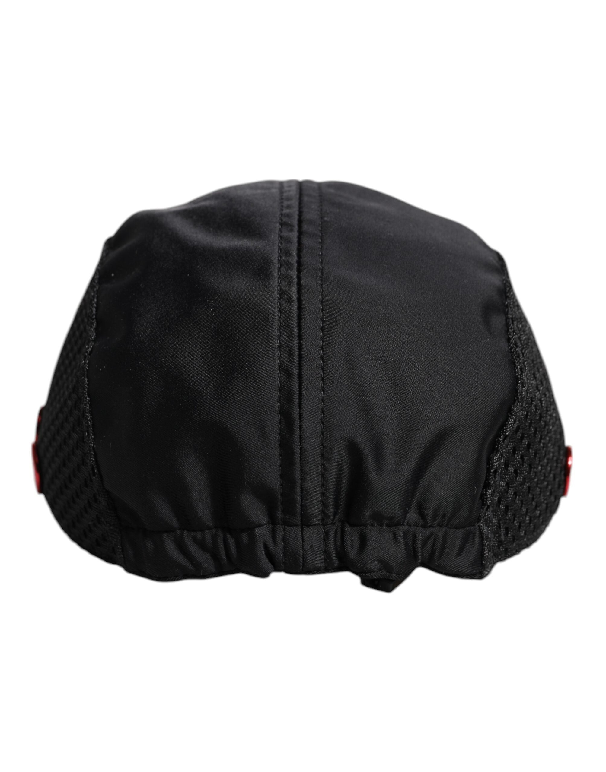 Dolce & Gabbana Black Nylon Logo 6 Panels Baseball Cap