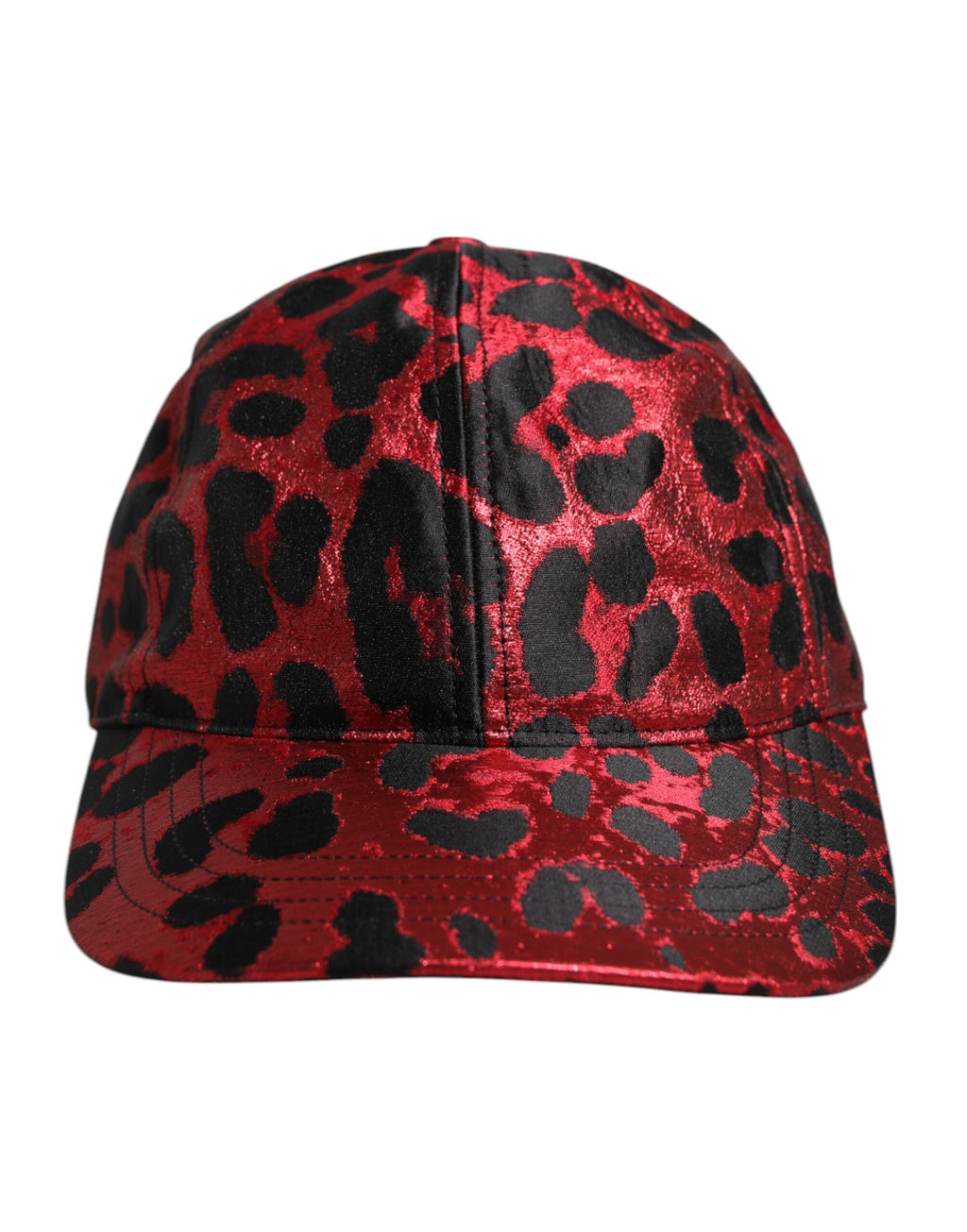 Dolce & Gabbana Red Leopard DG Logo 6 Panels Baseball Cap