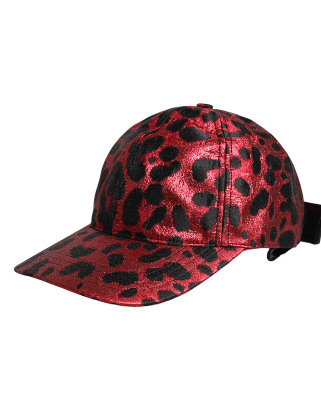 Dolce & Gabbana Red Leopard DG Logo 6 Panels Baseball Cap